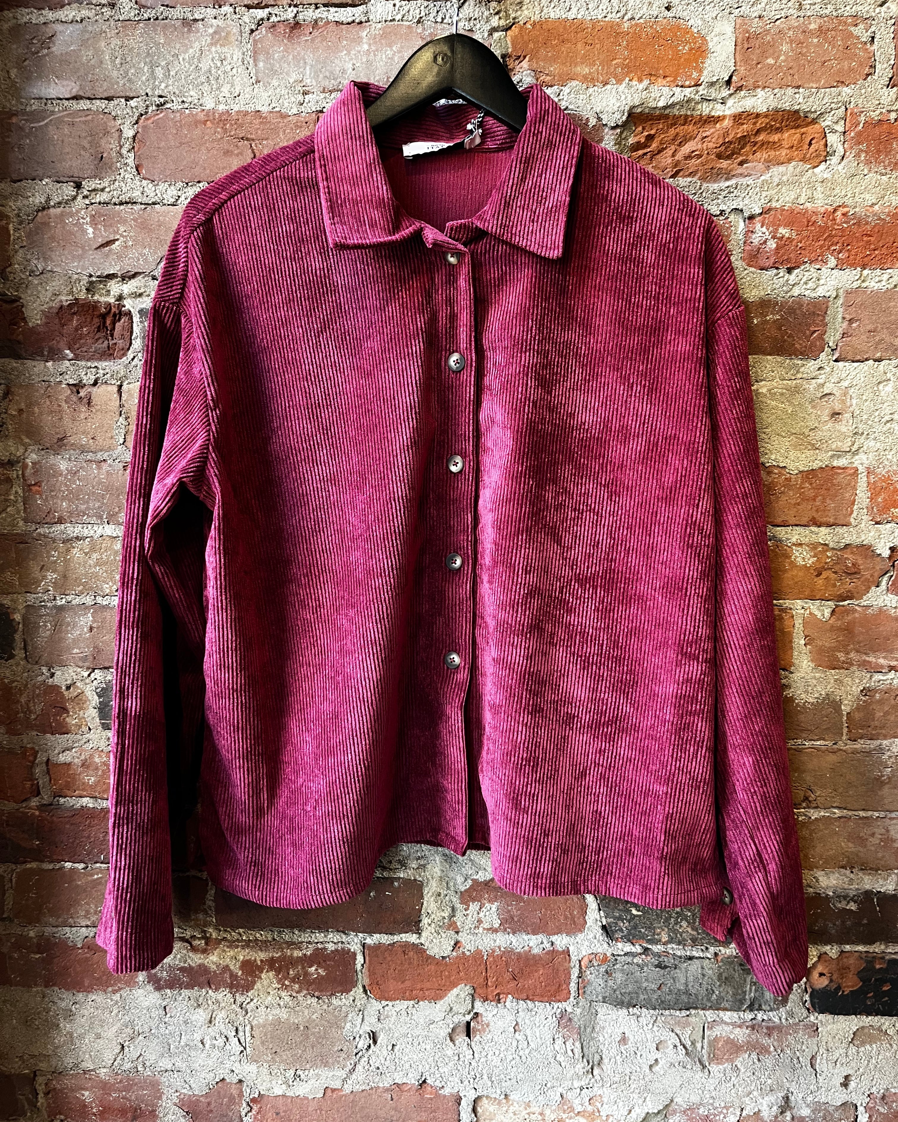 0039 Italy Dora Blouse - Raspberry - Sloane Boutique