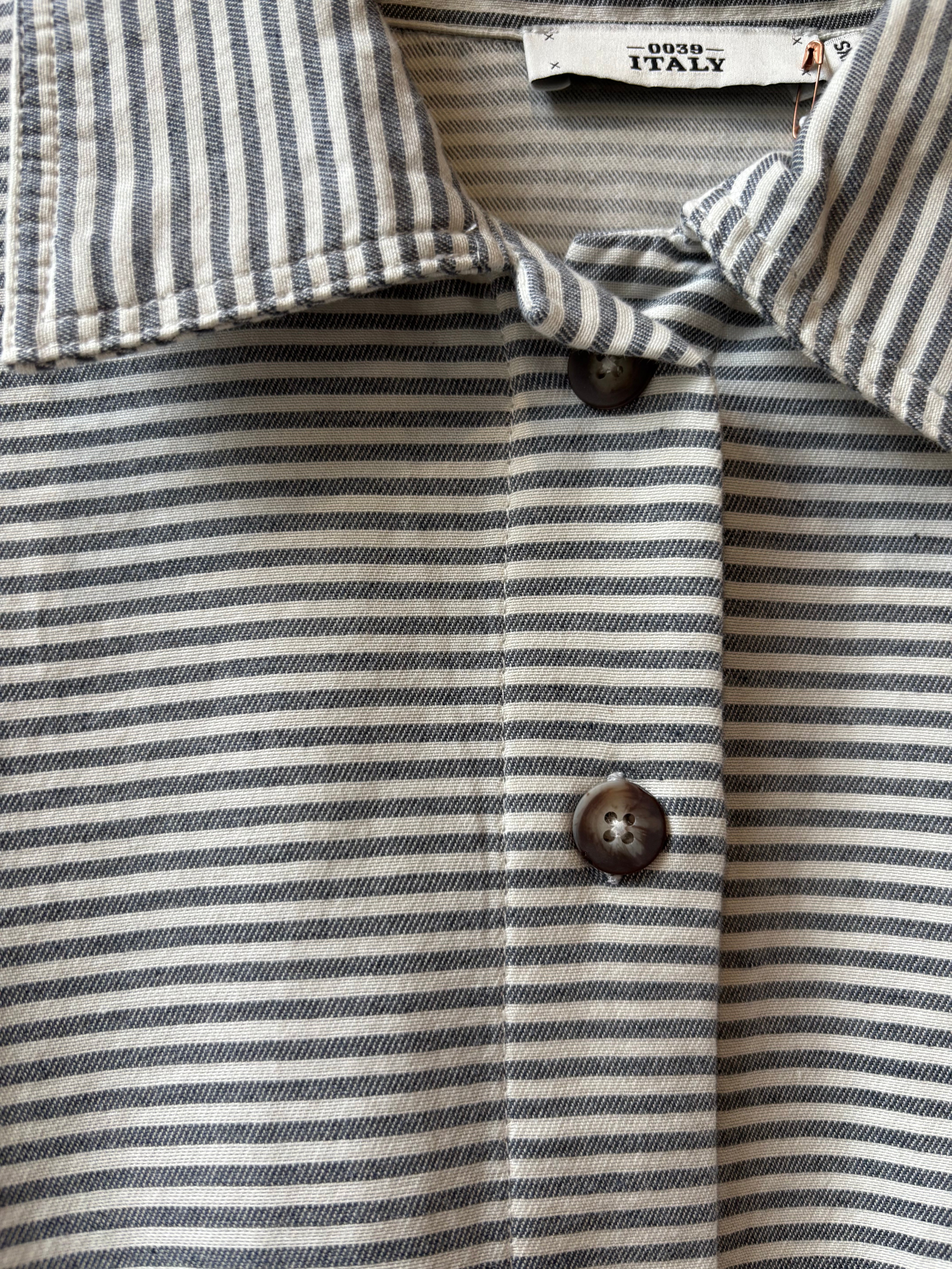0039 Italy Dora Corduroy Blouse - Stripe Women's Tops - Sloane Boutique