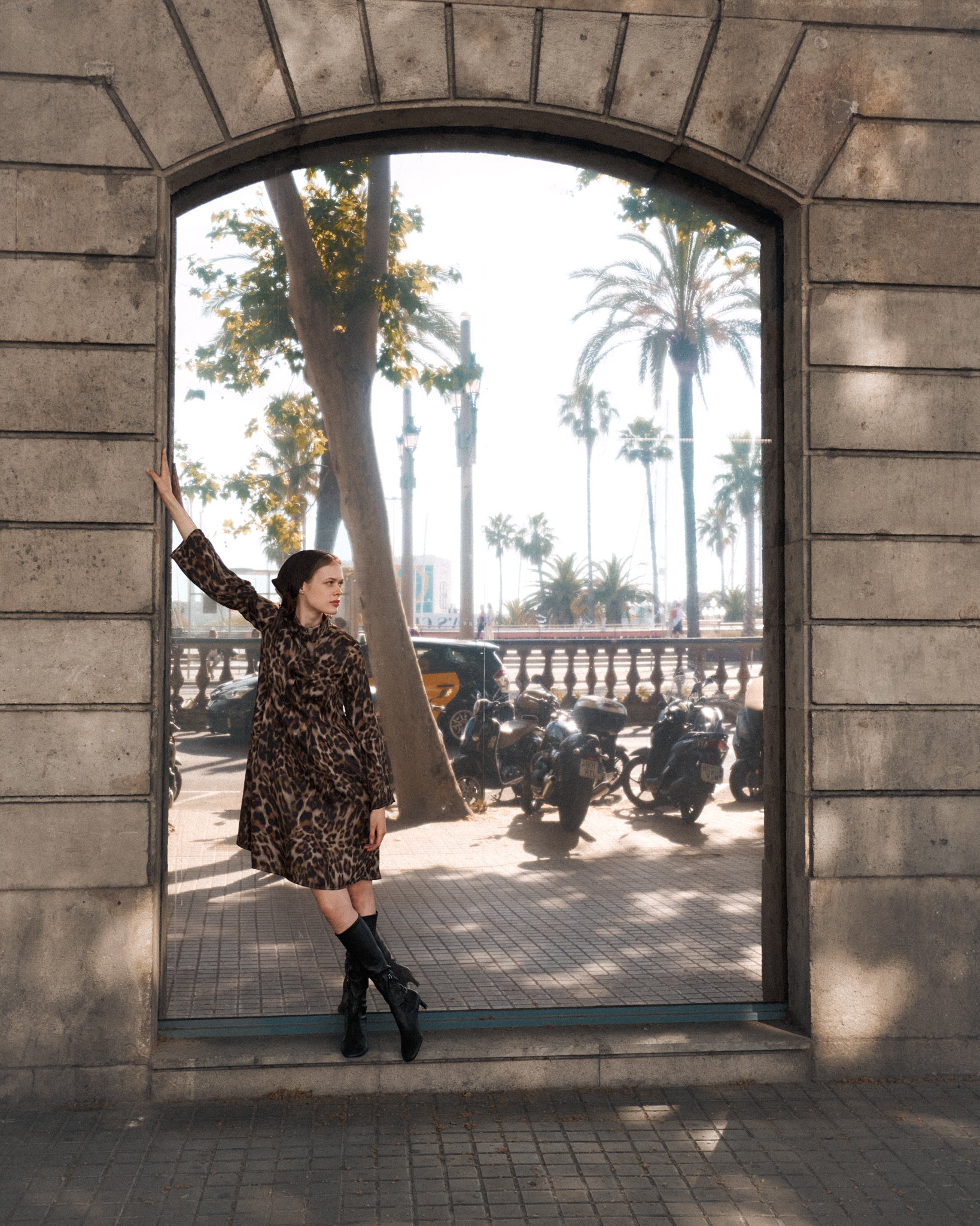 0039 Italy Estell Dress - Leopard sale dresses - Sloane Boutique