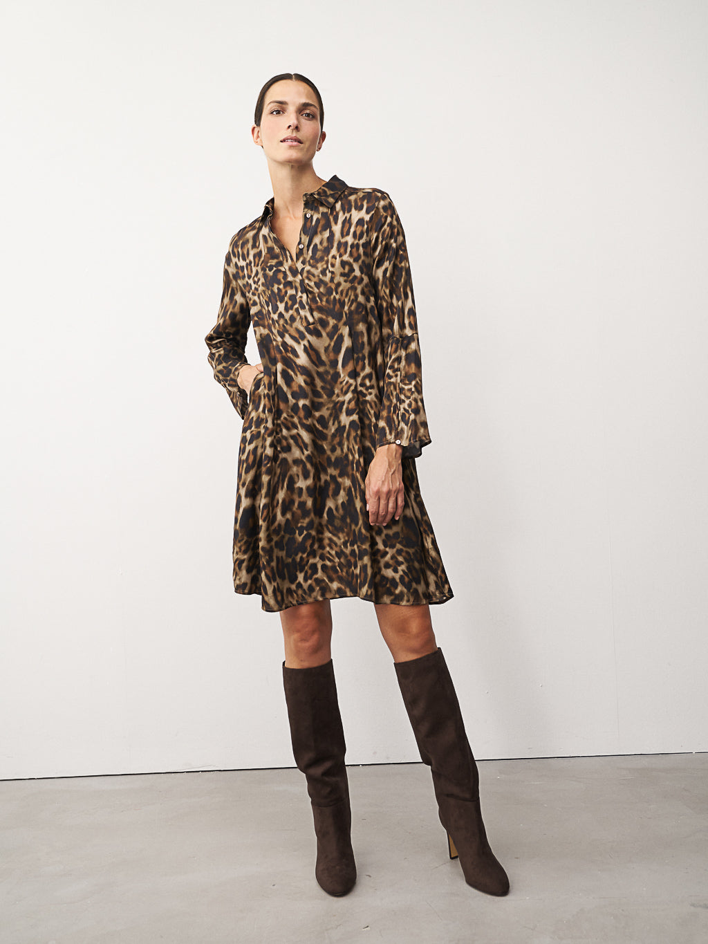 0039 Italy Estell Dress - Leopard sale dresses - Sloane Boutique