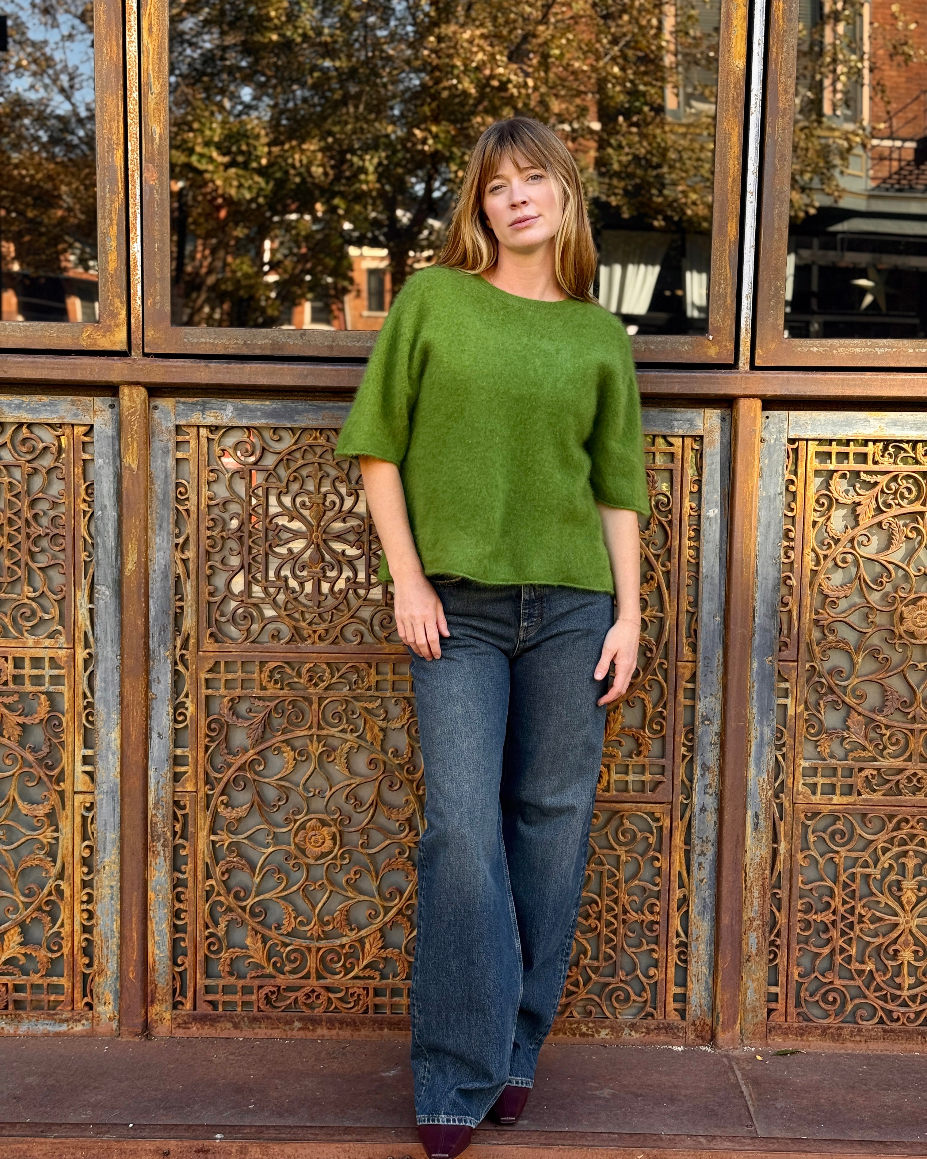 0039 Italy Ines Pullover - Green Women's Tops - Sloane Boutique