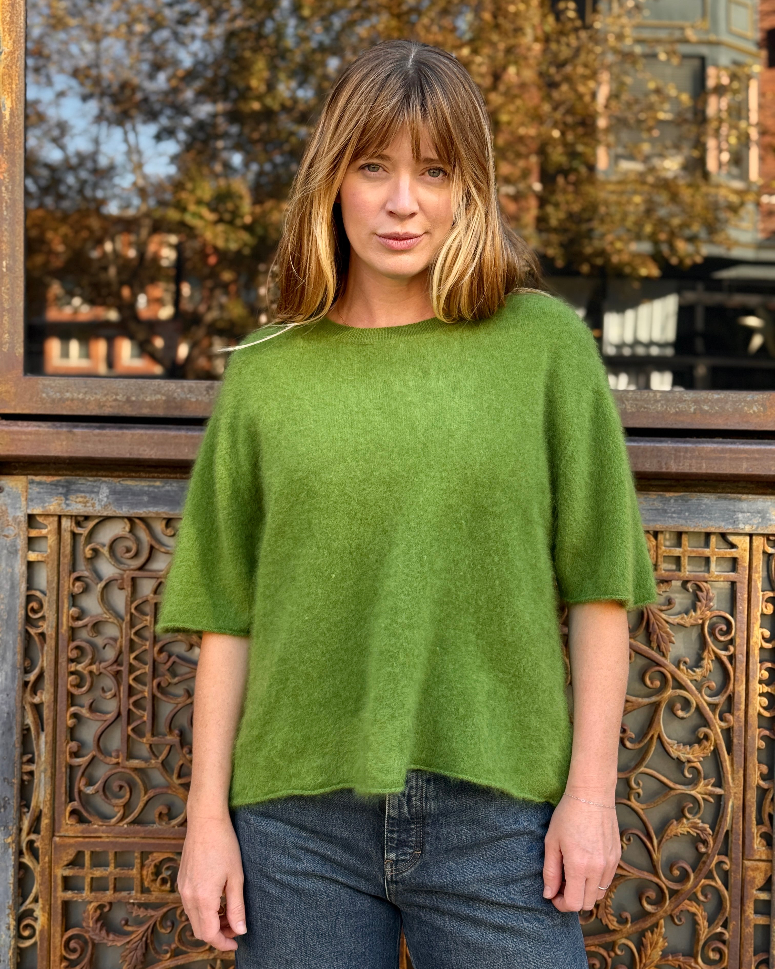 0039 Italy Ines Pullover - Green Women's Tops - Sloane Boutique