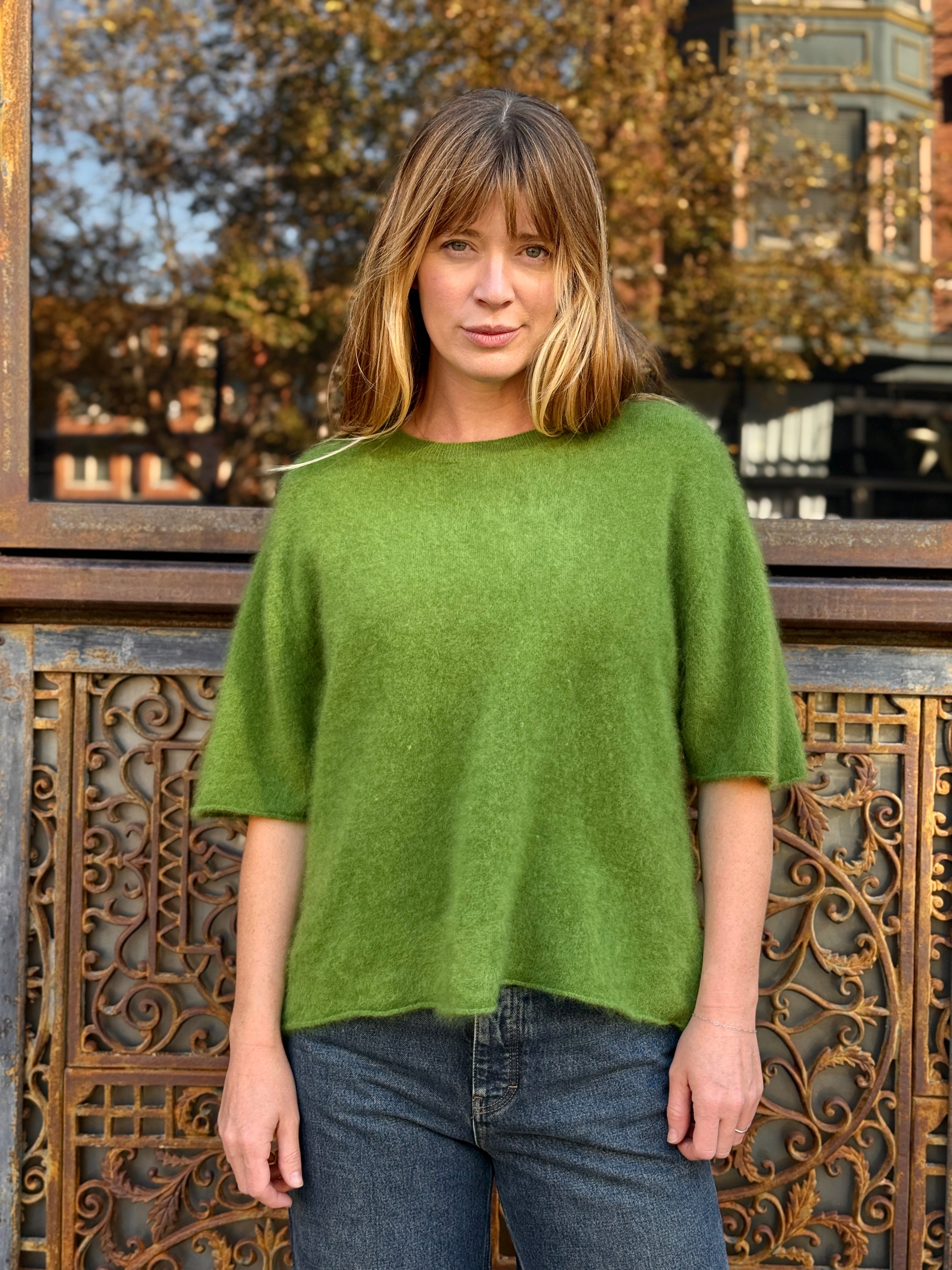 0039 Italy Ines Pullover - Green Women's Tops - Sloane Boutique