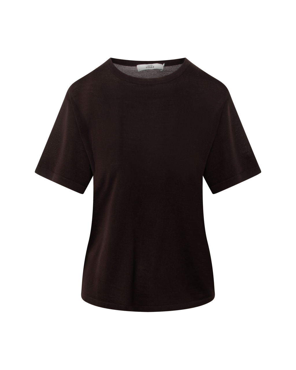 0039 Italy Inessa T-Shirt - Brown Women's Tops - Sloane Boutique