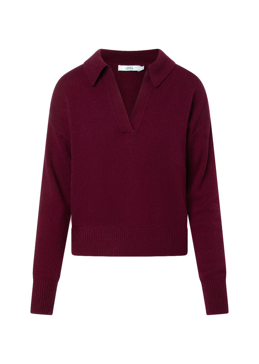 0039 Italy Iris LA Pullover - Burgundy sale tops - Sloane Boutique