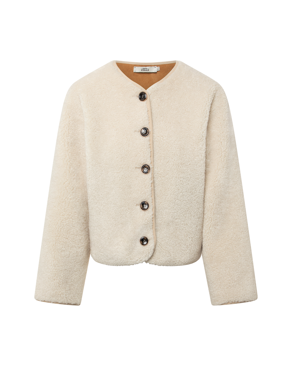 0039 Italy Ricarda Jacket - Cream Outerwear - Sloane Boutique