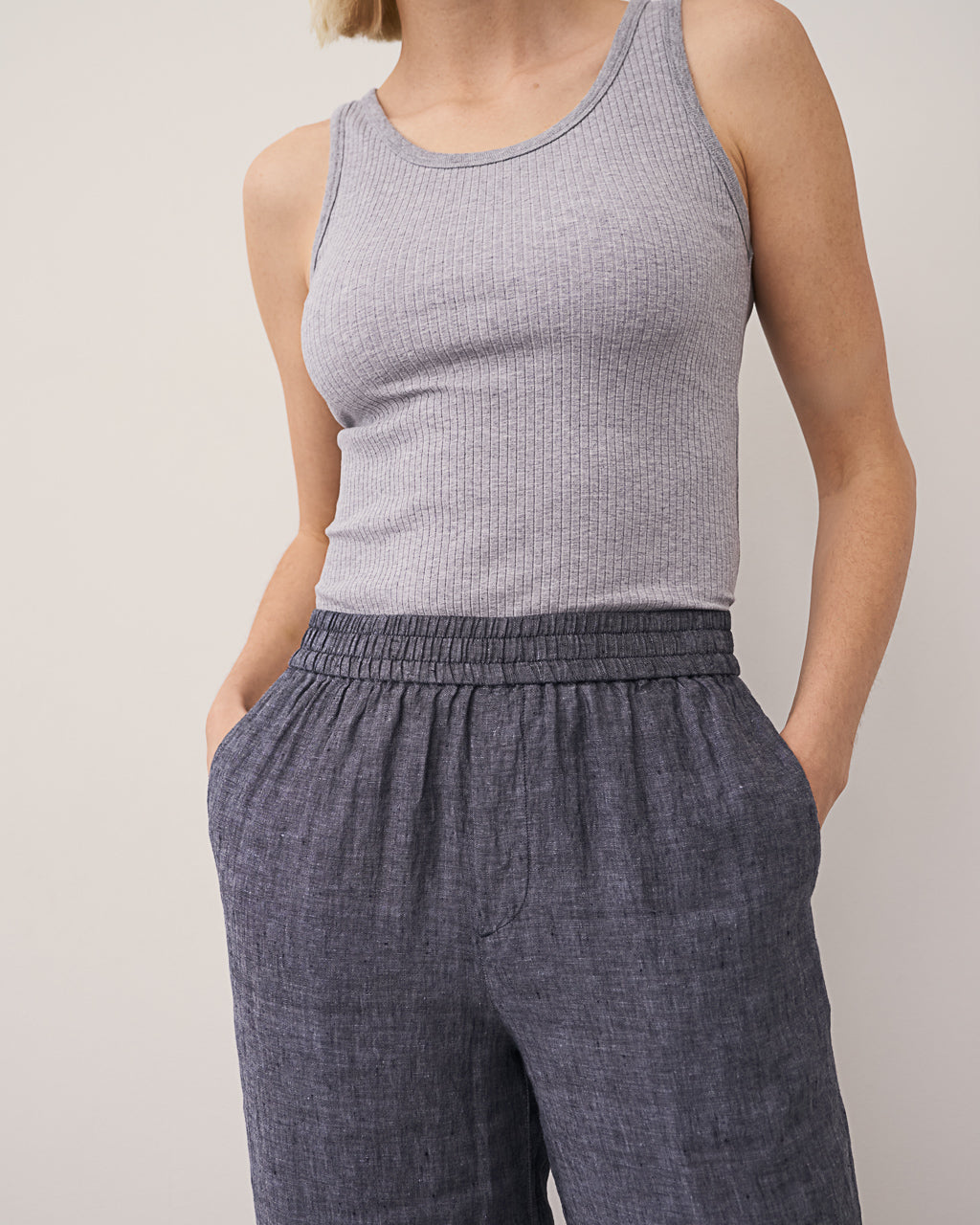 0039 Italy Tamina Pant - Slate Women's Bottoms - Sloane Boutique