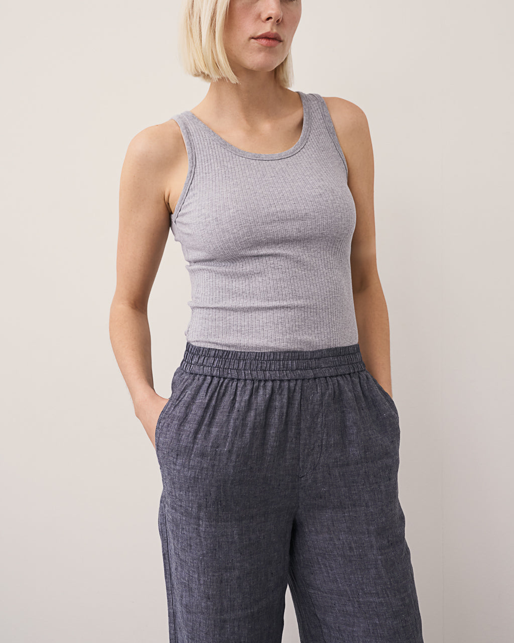 0039 Italy Tamina Pant - Slate Women's Bottoms - Sloane Boutique