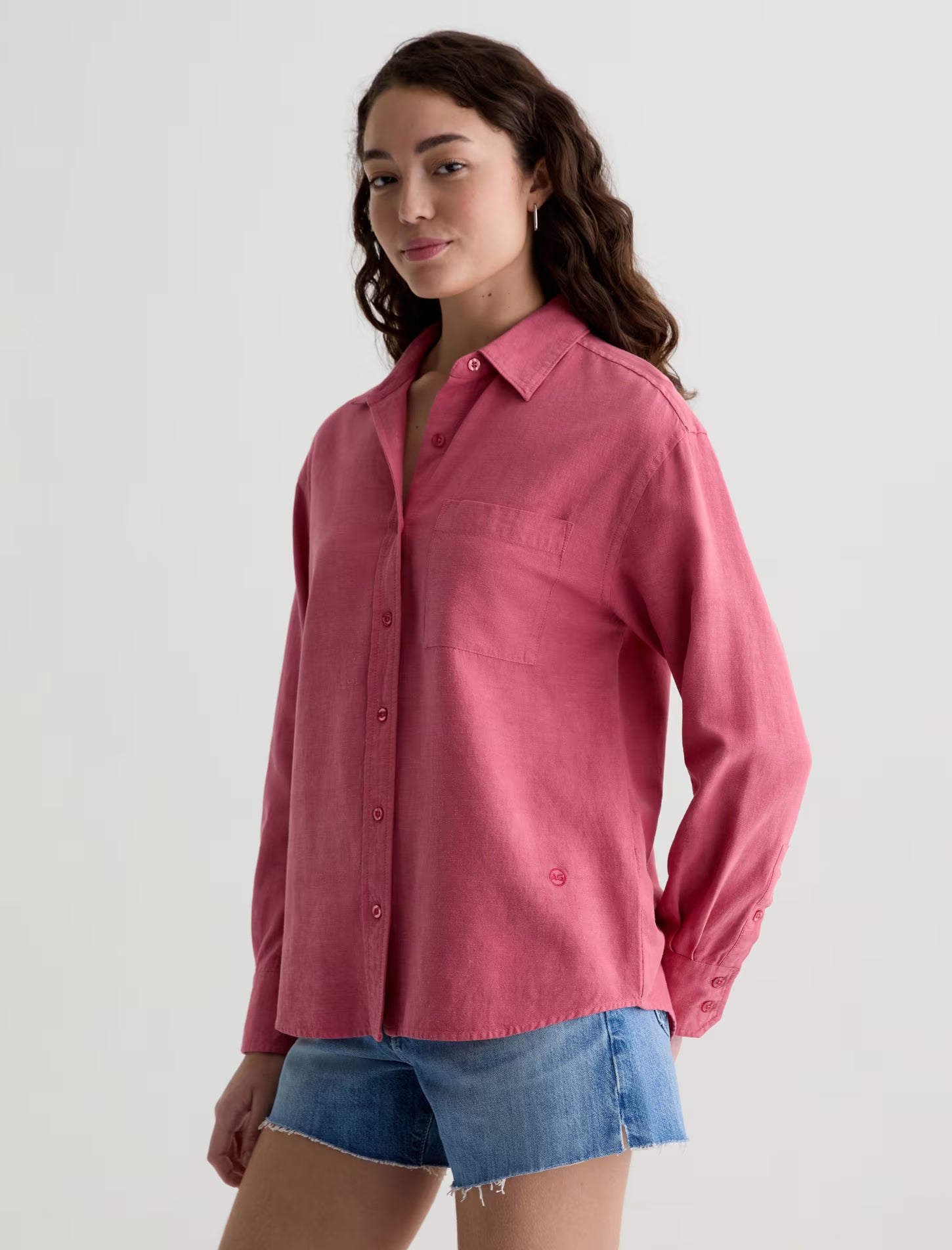 AG Jeans Addison Shirt - Peony Women's Tops - Sloane Boutique