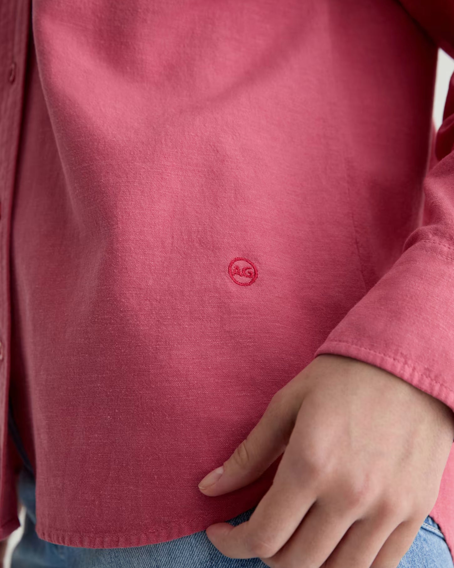 AG Jeans Addison Shirt - Peony Women's Tops - Sloane Boutique