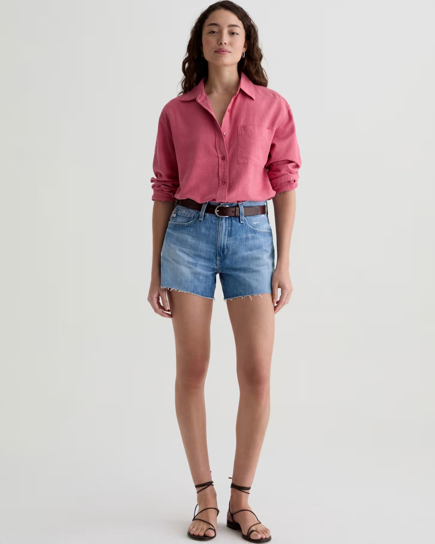AG Jeans Addison Shirt - Peony Women's Tops - Sloane Boutique