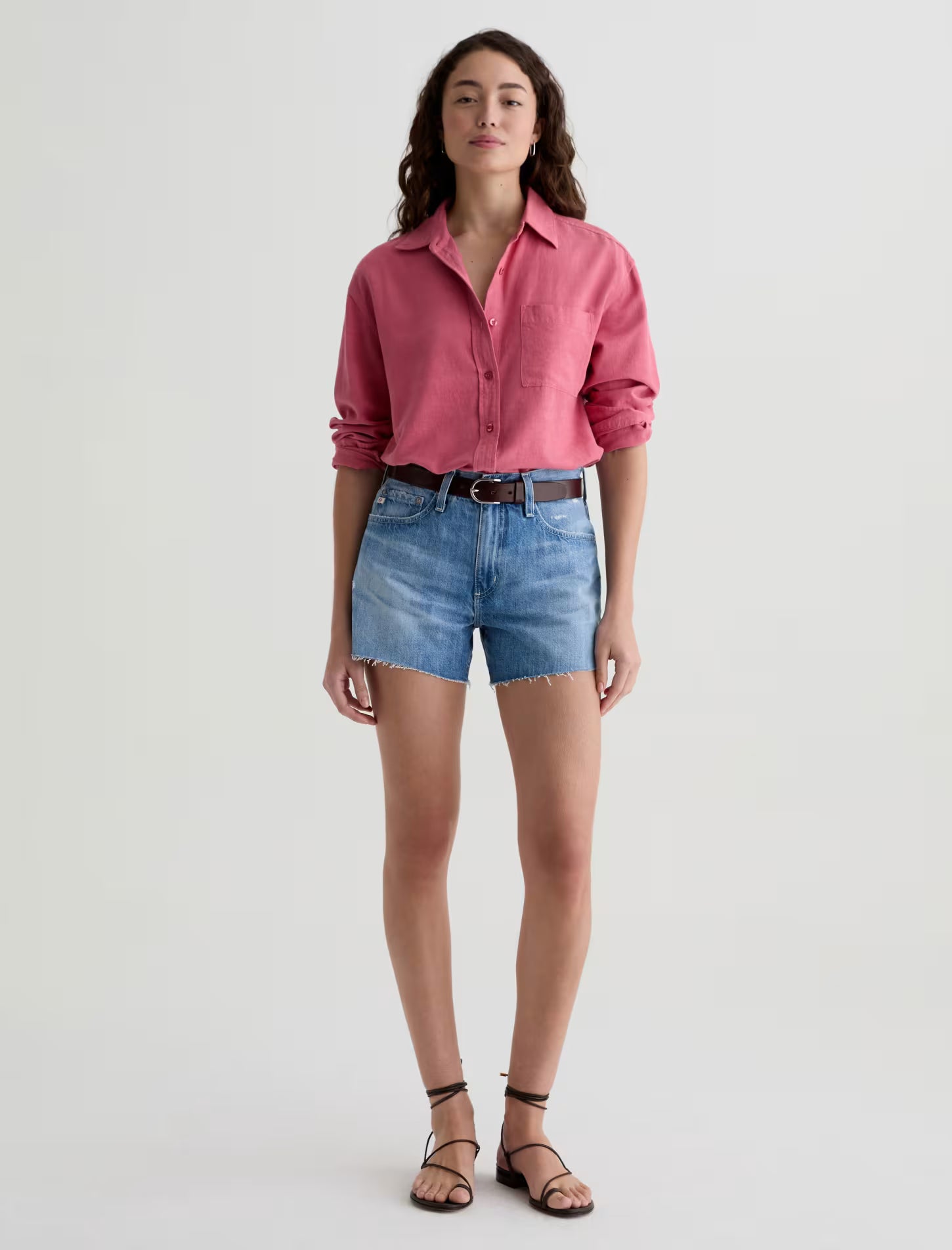 AG Jeans Addison Shirt - Peony Women's Tops - Sloane Boutique