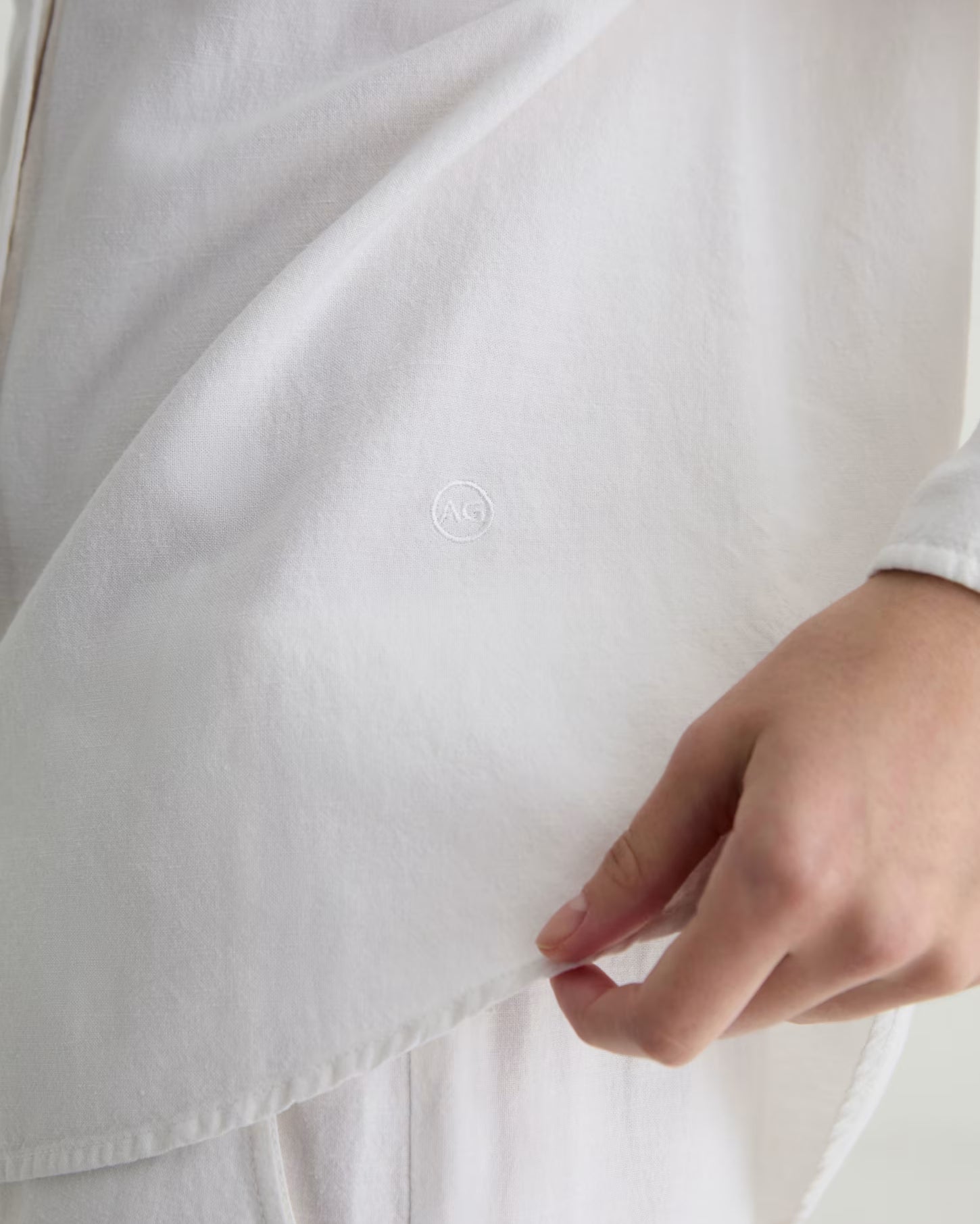 AG Jeans Addison Shirt - White Women's Tops - Sloane Boutique