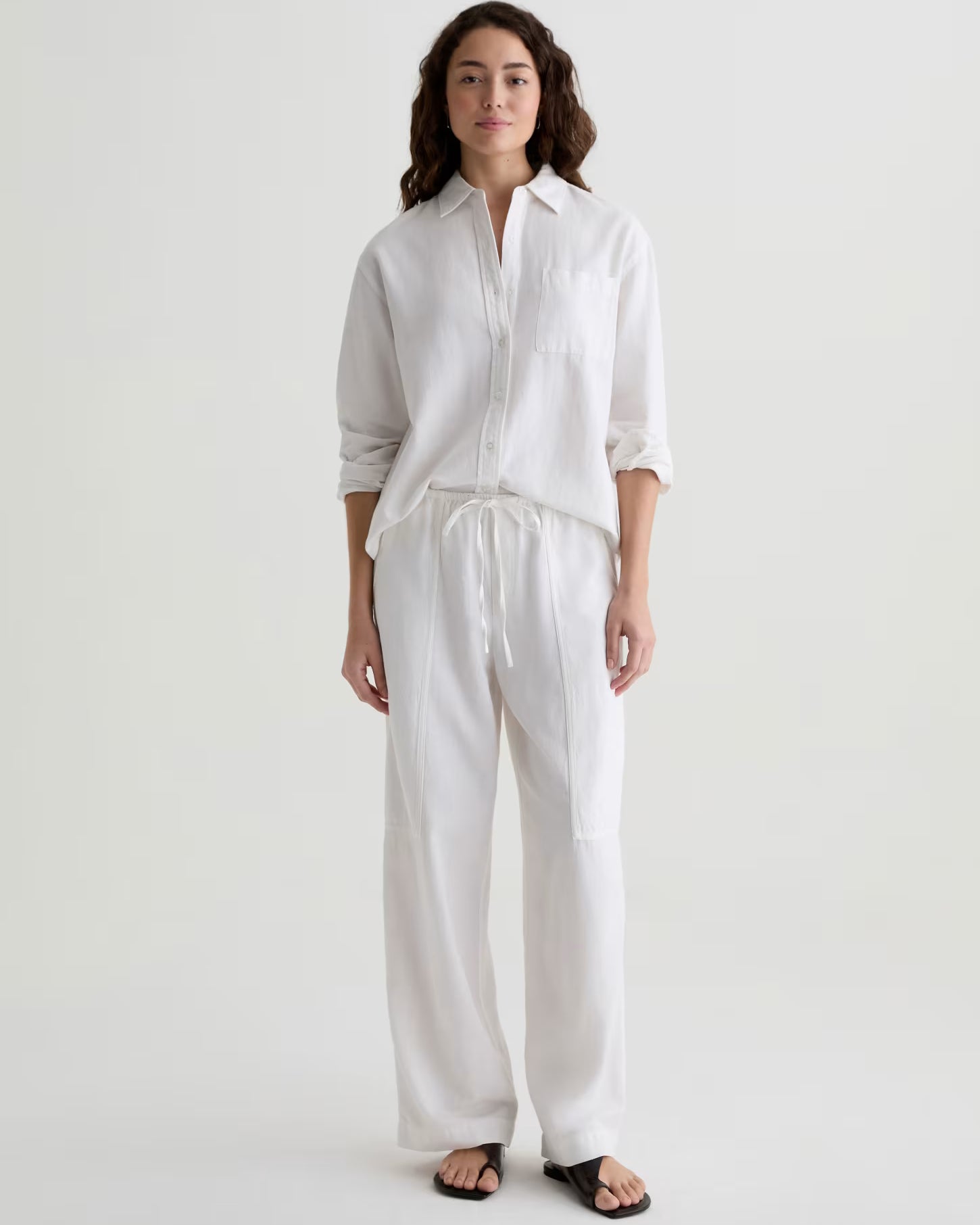 AG Jeans Addison Shirt - White Women's Tops - Sloane Boutique