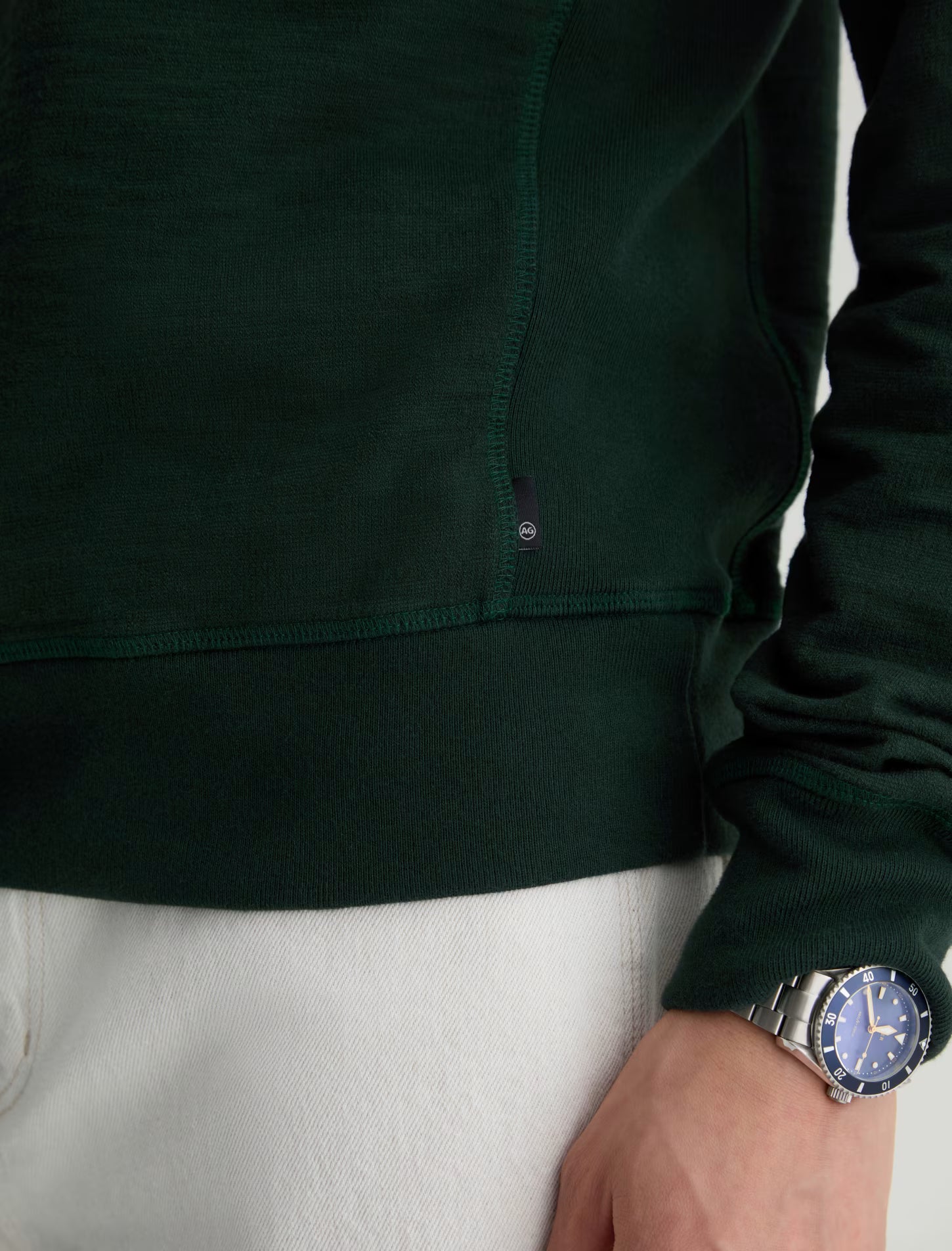 AG Jeans Blake Crew Sweatshirt - Deep Alpine Men's Tops - Sloane Boutique