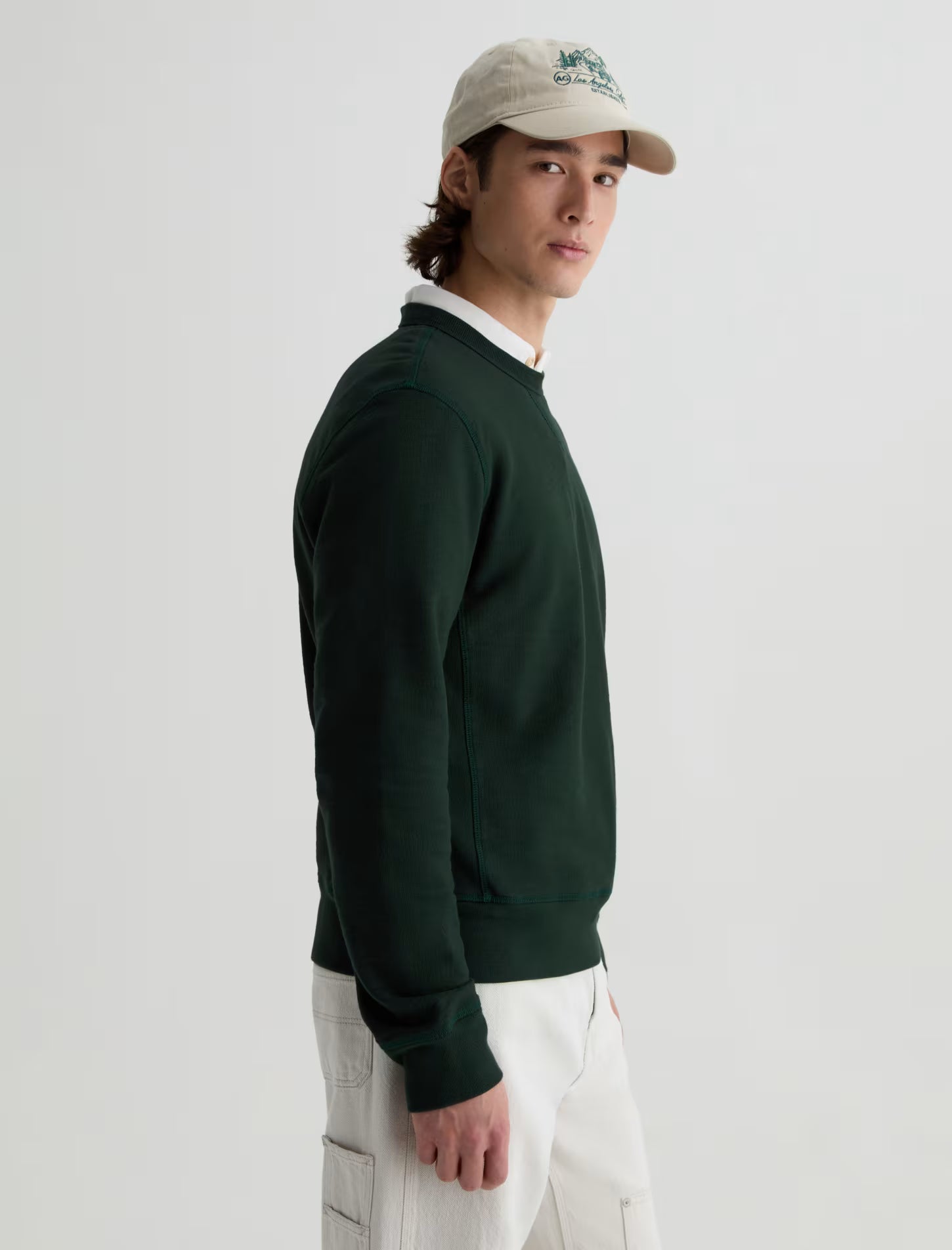 AG Jeans Blake Crew Sweatshirt - Deep Alpine Men's Tops - Sloane Boutique