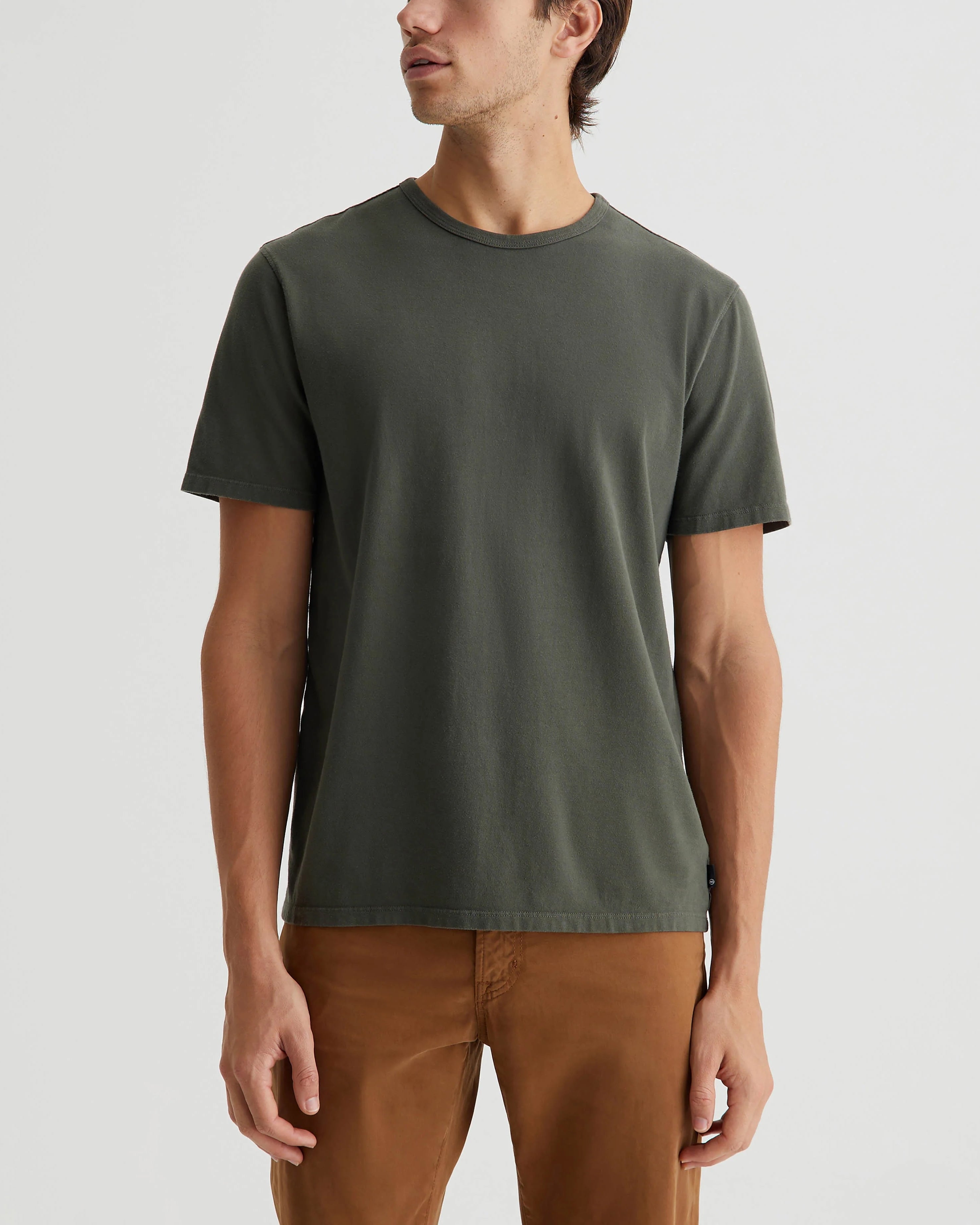 AG Jeans Bryce Crew - Forest Moss Men's Tops - Sloane Boutique