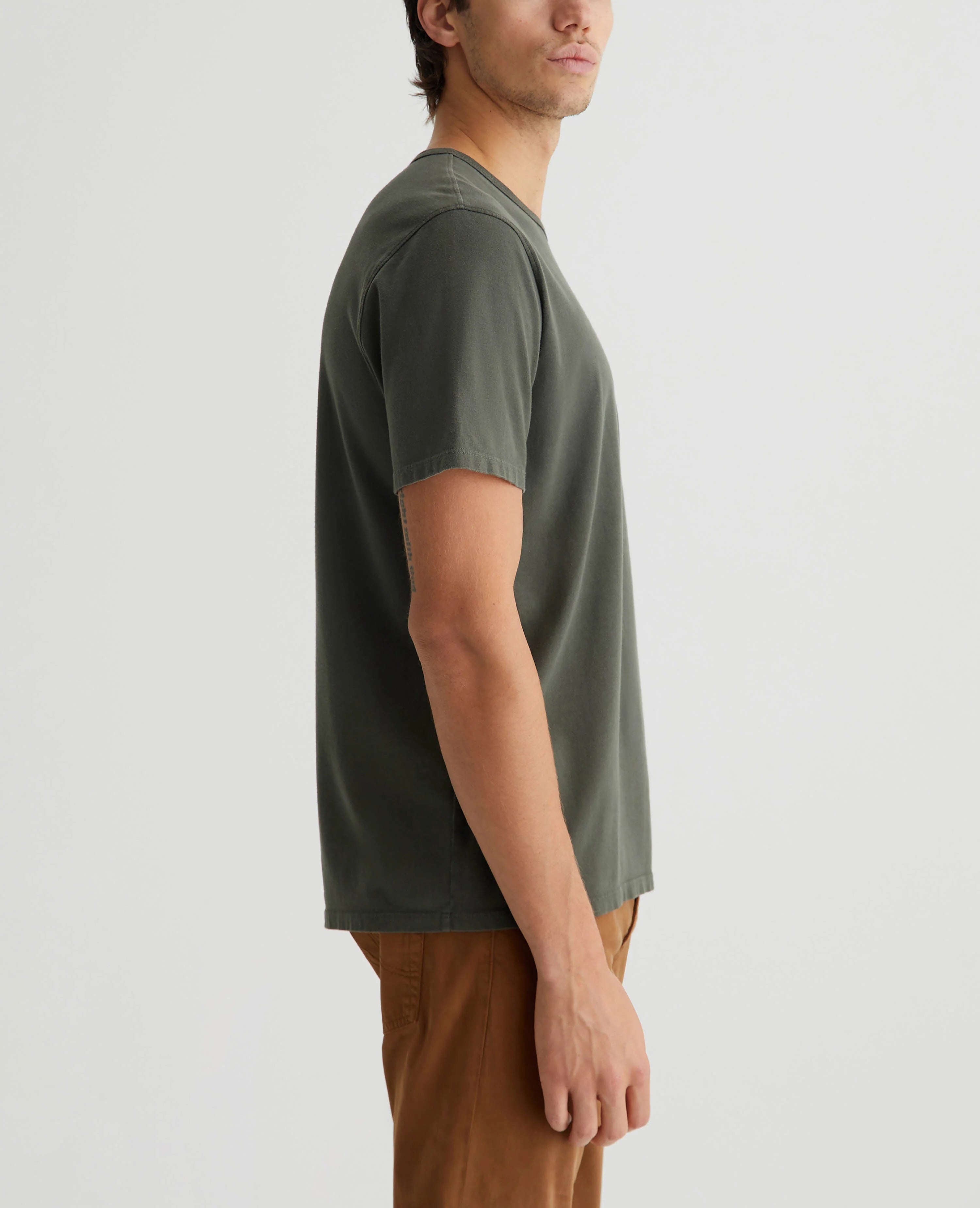 AG Jeans Bryce Crew - Forest Moss Men's Tops - Sloane Boutique