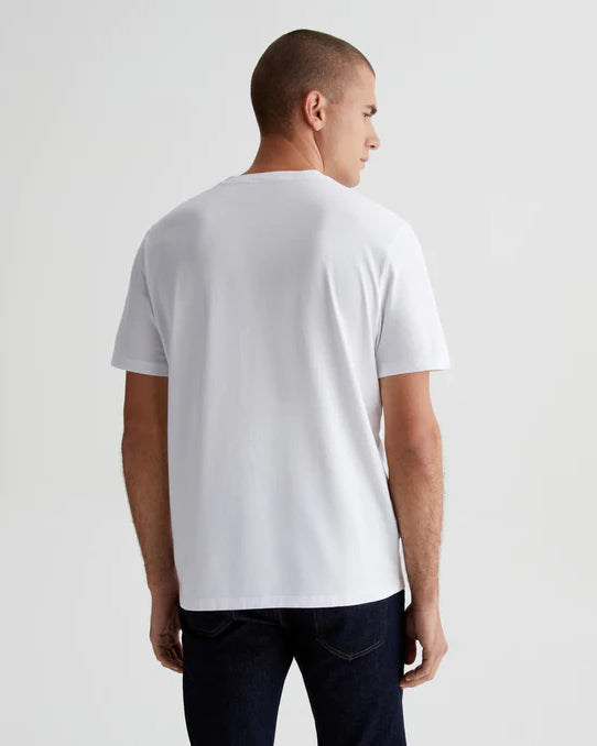 AG Jeans Bryce Crew T-Shirt - True White Men's Tops - Sloane Boutique
