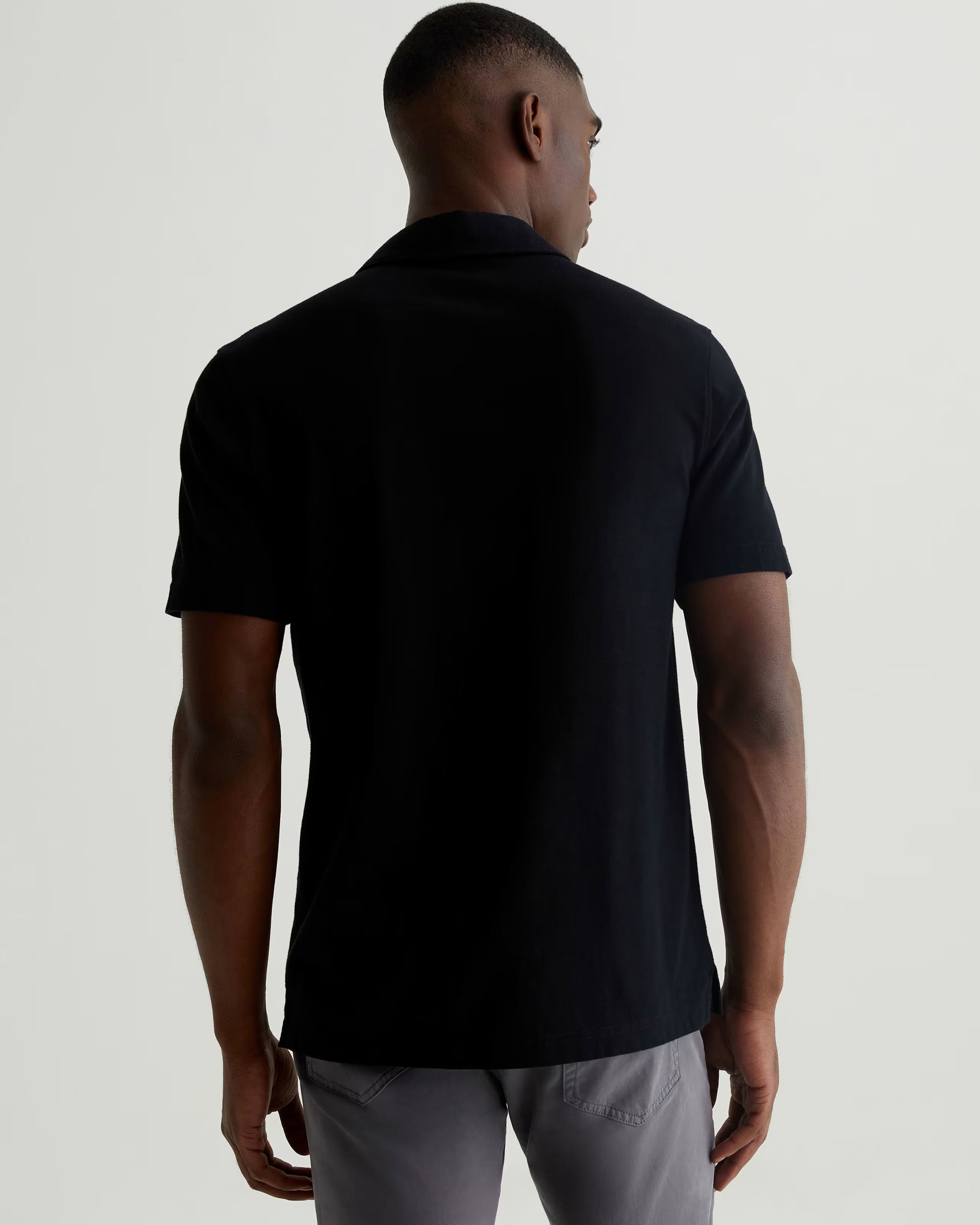 AG Jeans Bryce Polo S/S - True Black Men's Tops - Sloane Boutique