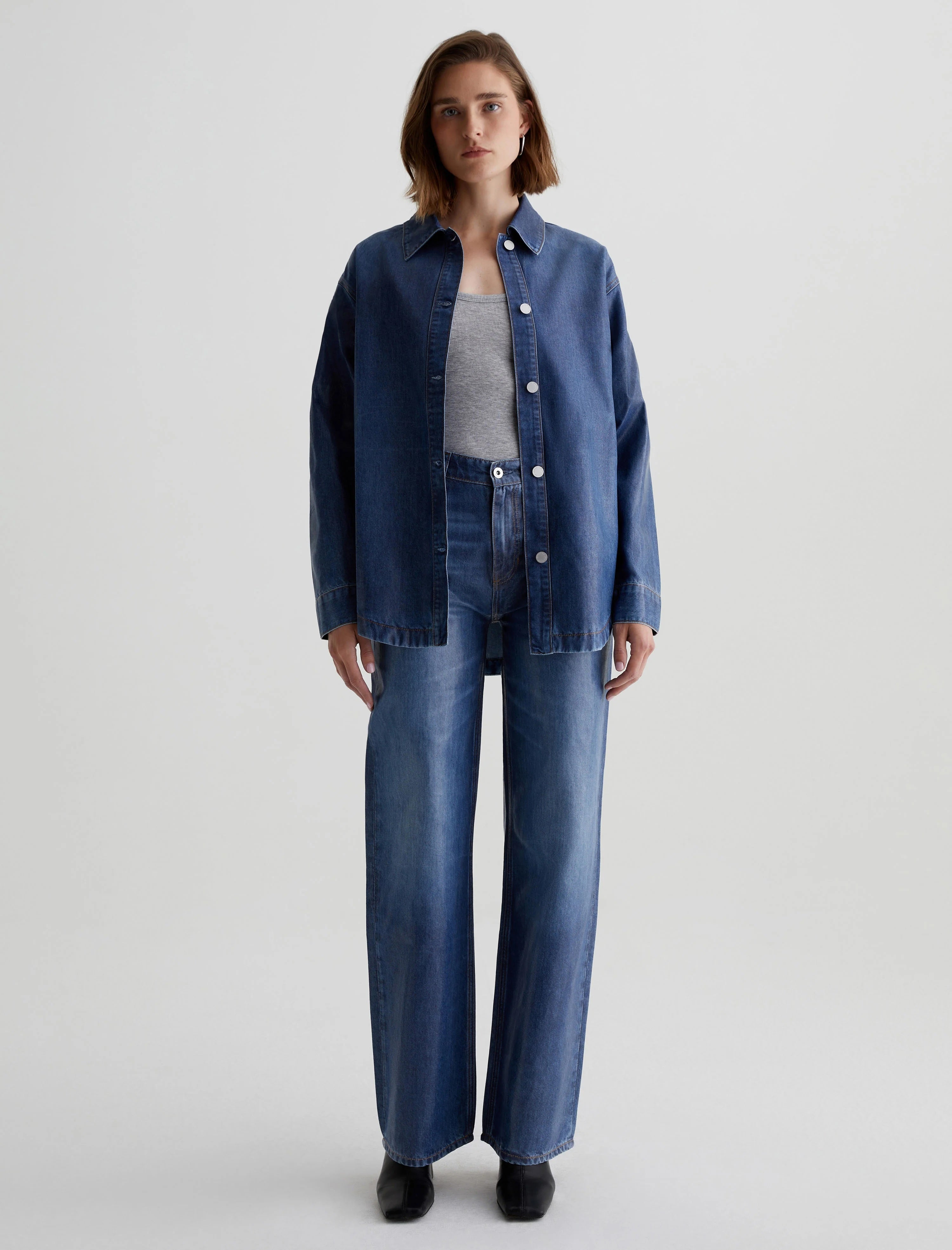 AG Jeans Kea Denim Jacket - Coated Northern Lights Women's Tops - Sloane Boutique