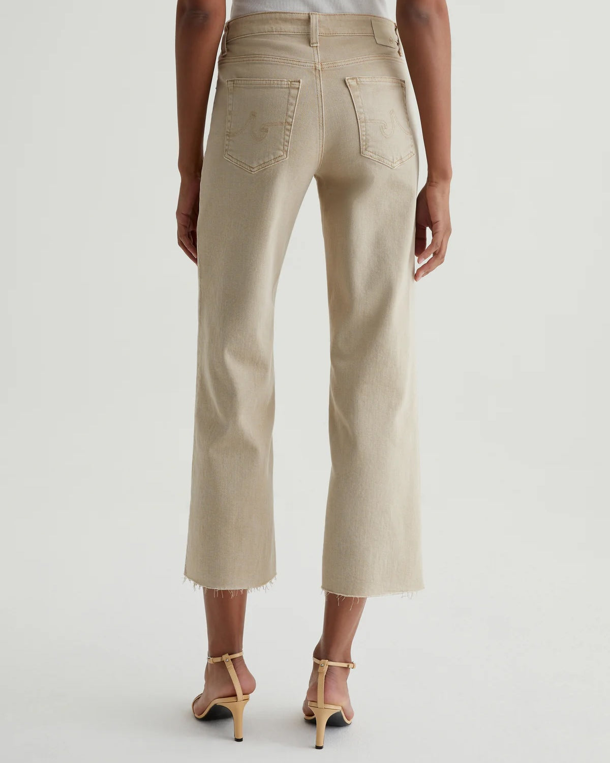 AG Jeans Saige Wide Leg Crop - Sulfur Pumice Sale Bottoms - Sloane Boutique