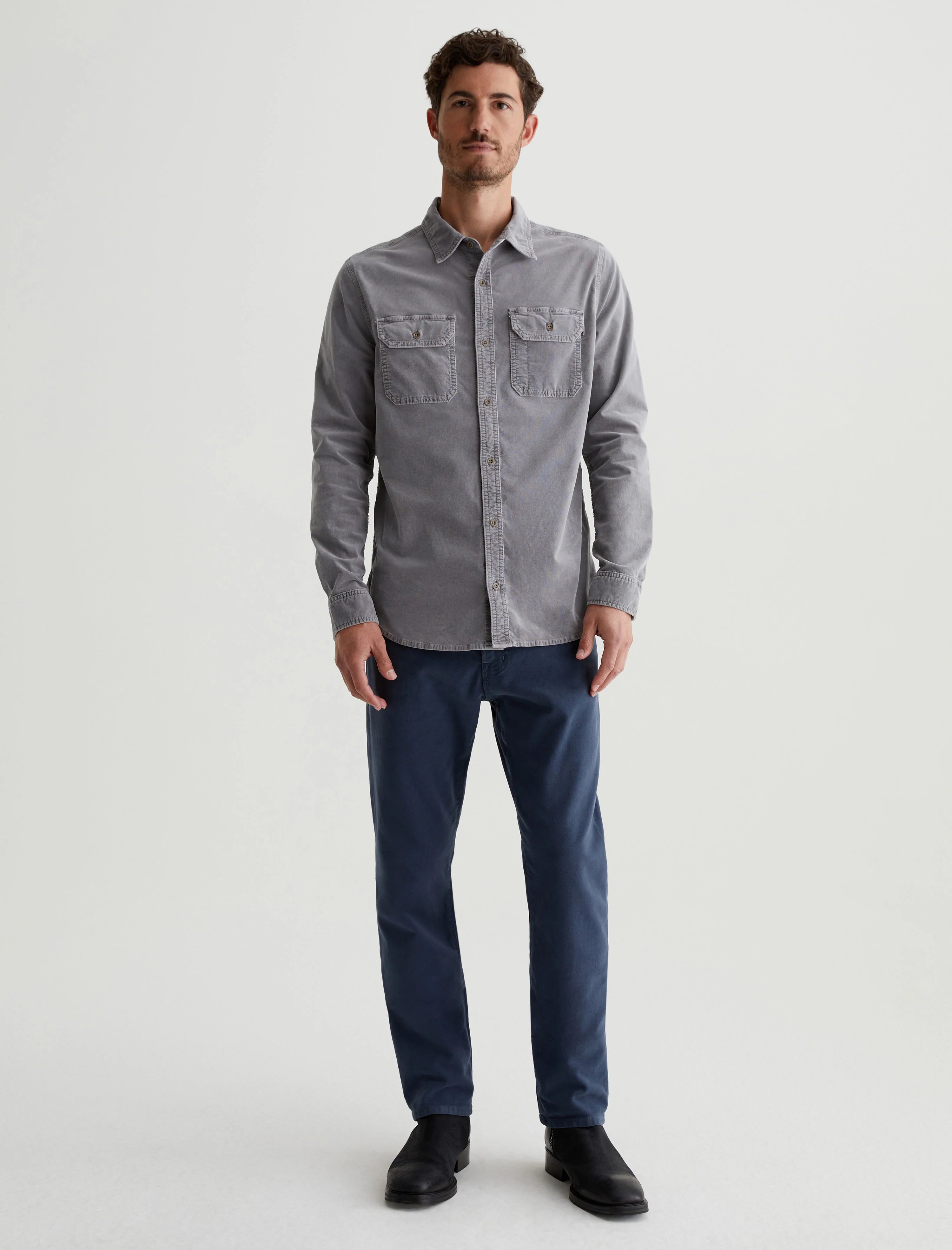 AG Jeans Tellis Cloud Soft Denim - 7 Years Sulfur Marine Haze Men's Bottoms - Sloane Boutique