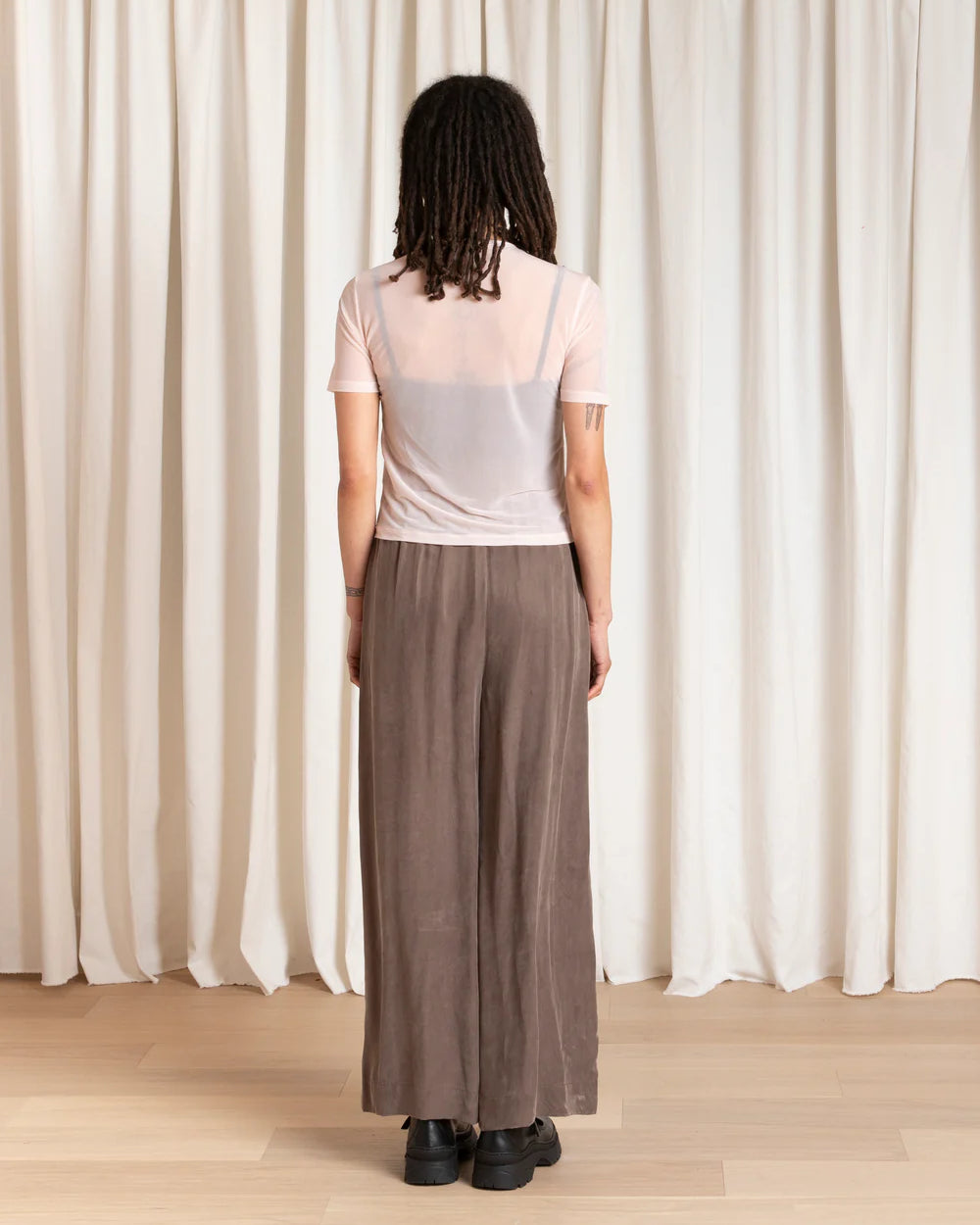 Ali Golden Drawstring Pant - Taupe Women's Bottoms - Sloane Boutique