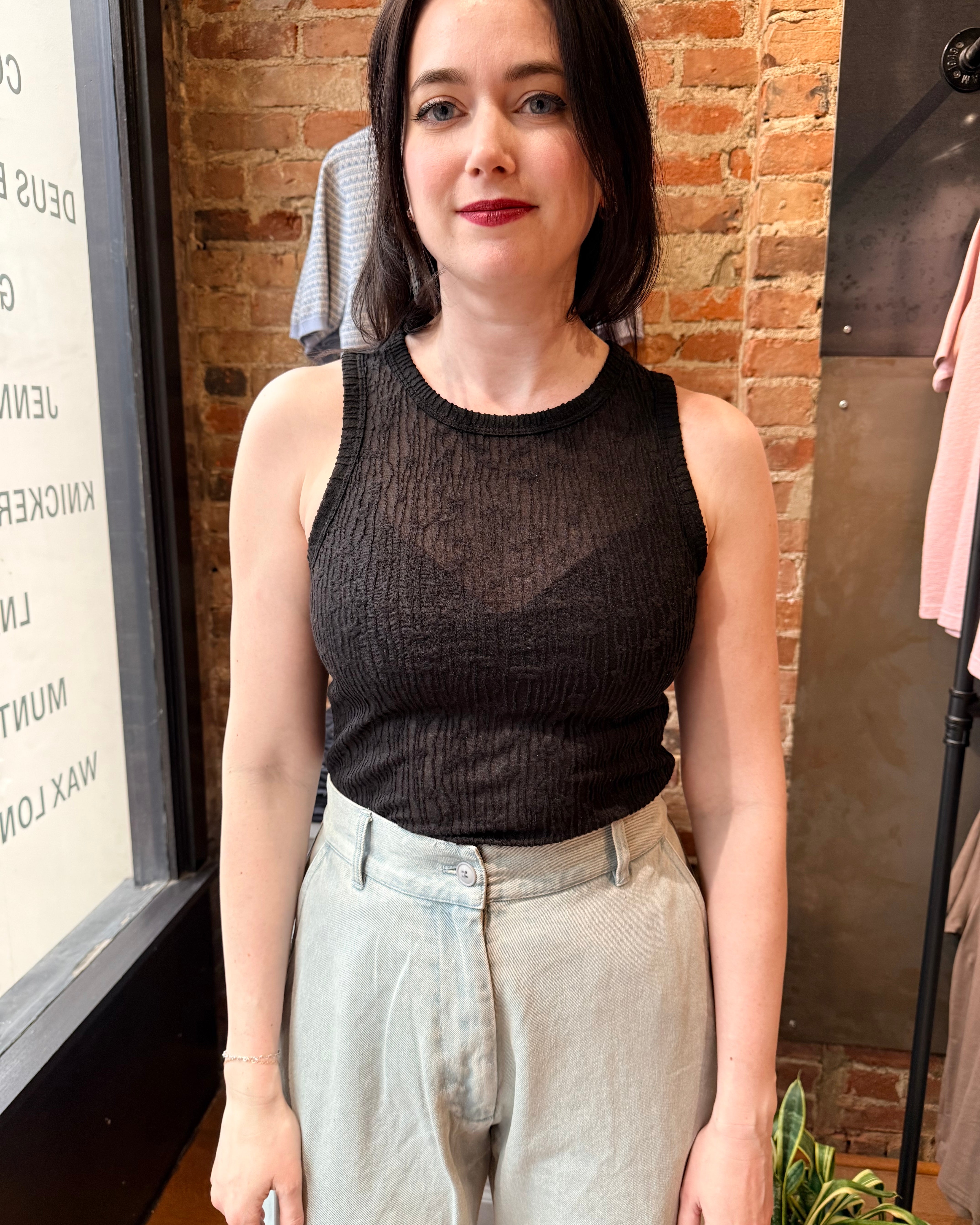 Ali Golden Fitted Tank - Black Flower Women's Tops - Sloane Boutique