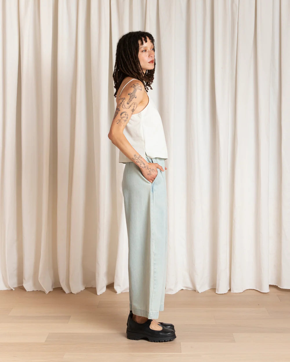 Ali Golden Loose Barrel Pant - Light Denim Women's Bottoms - Sloane Boutique