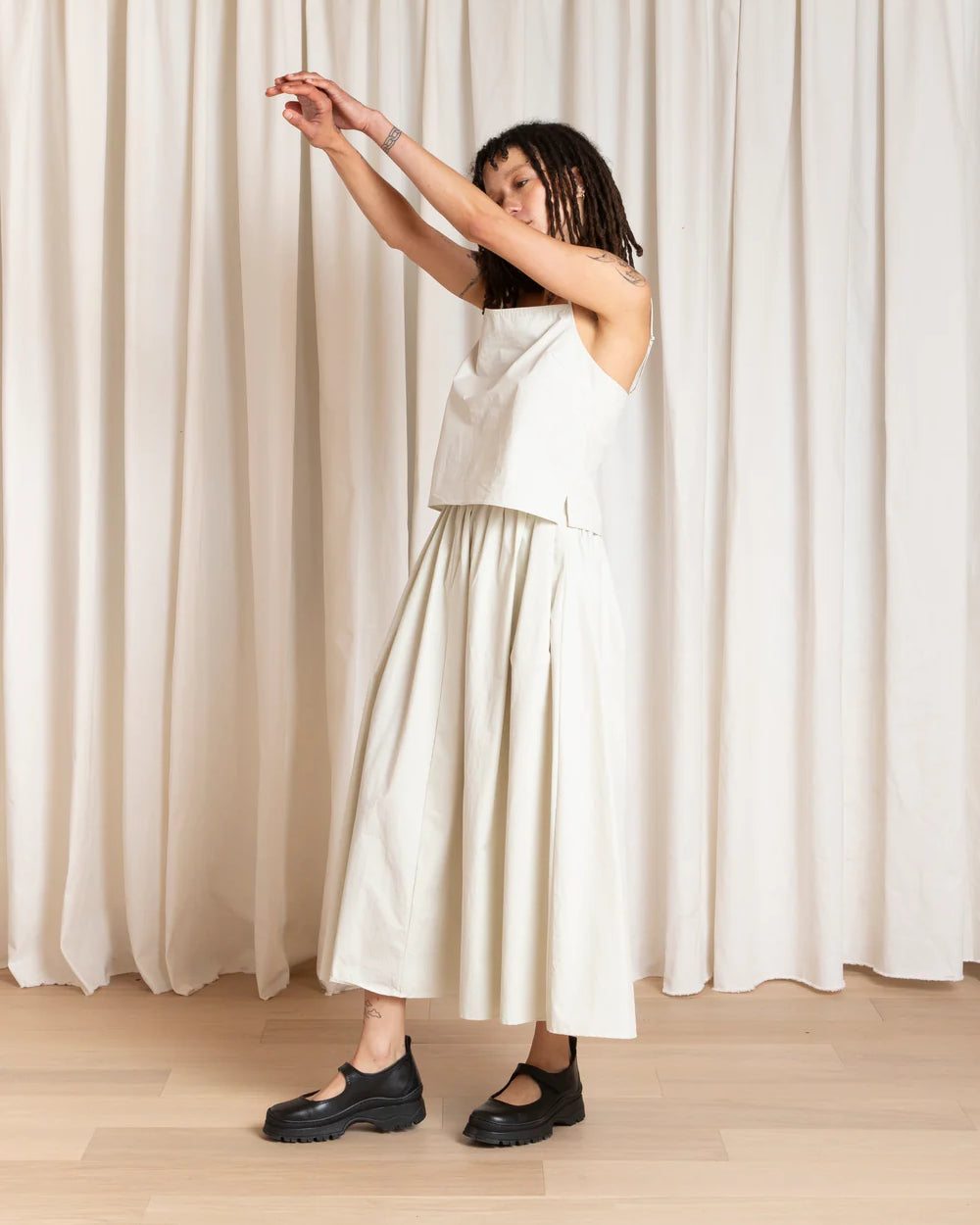 Ali Golden Slip Top - Ecru Women's Tops - Sloane Boutique