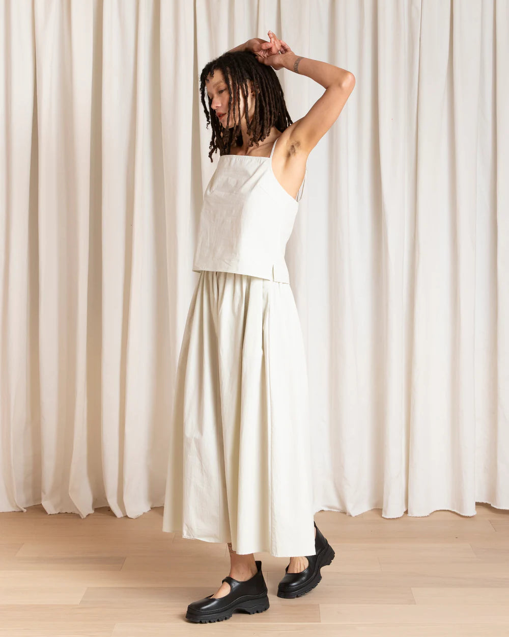 Ali Golden Slip Top - Ecru Women's Tops - Sloane Boutique