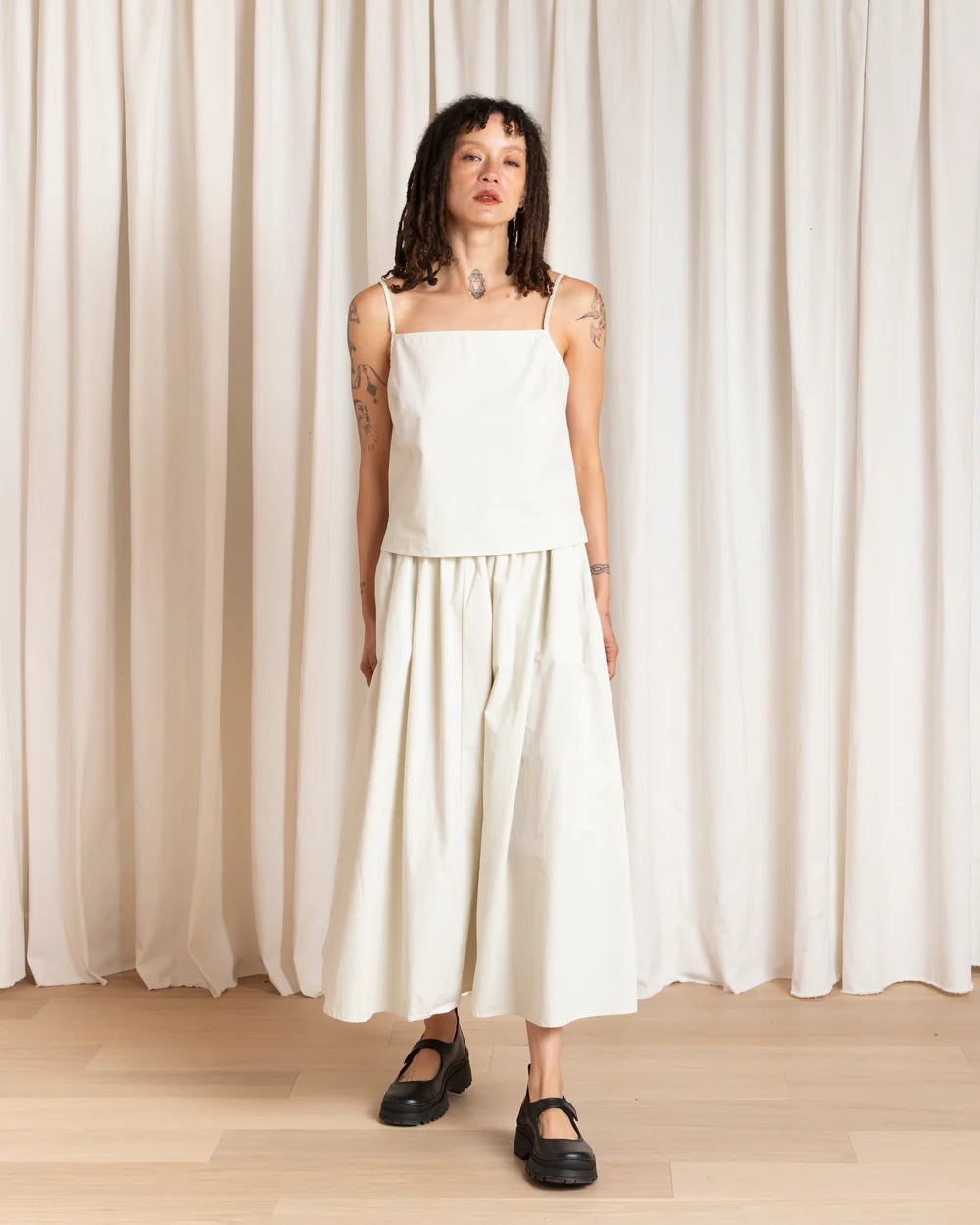 Ali Golden Slip Top - Ecru Women's Tops - Sloane Boutique