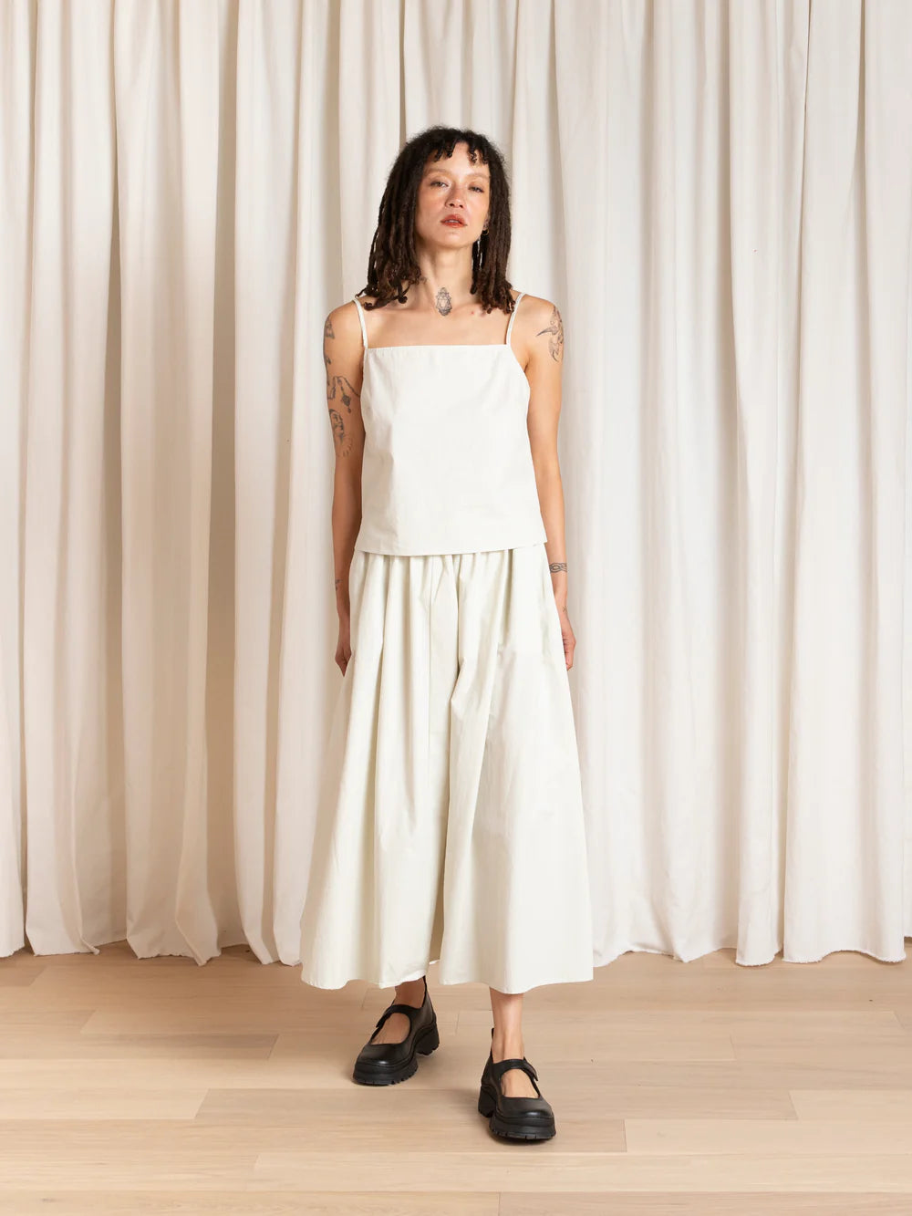 Ali Golden Slip Top - Ecru Women's Tops - Sloane Boutique