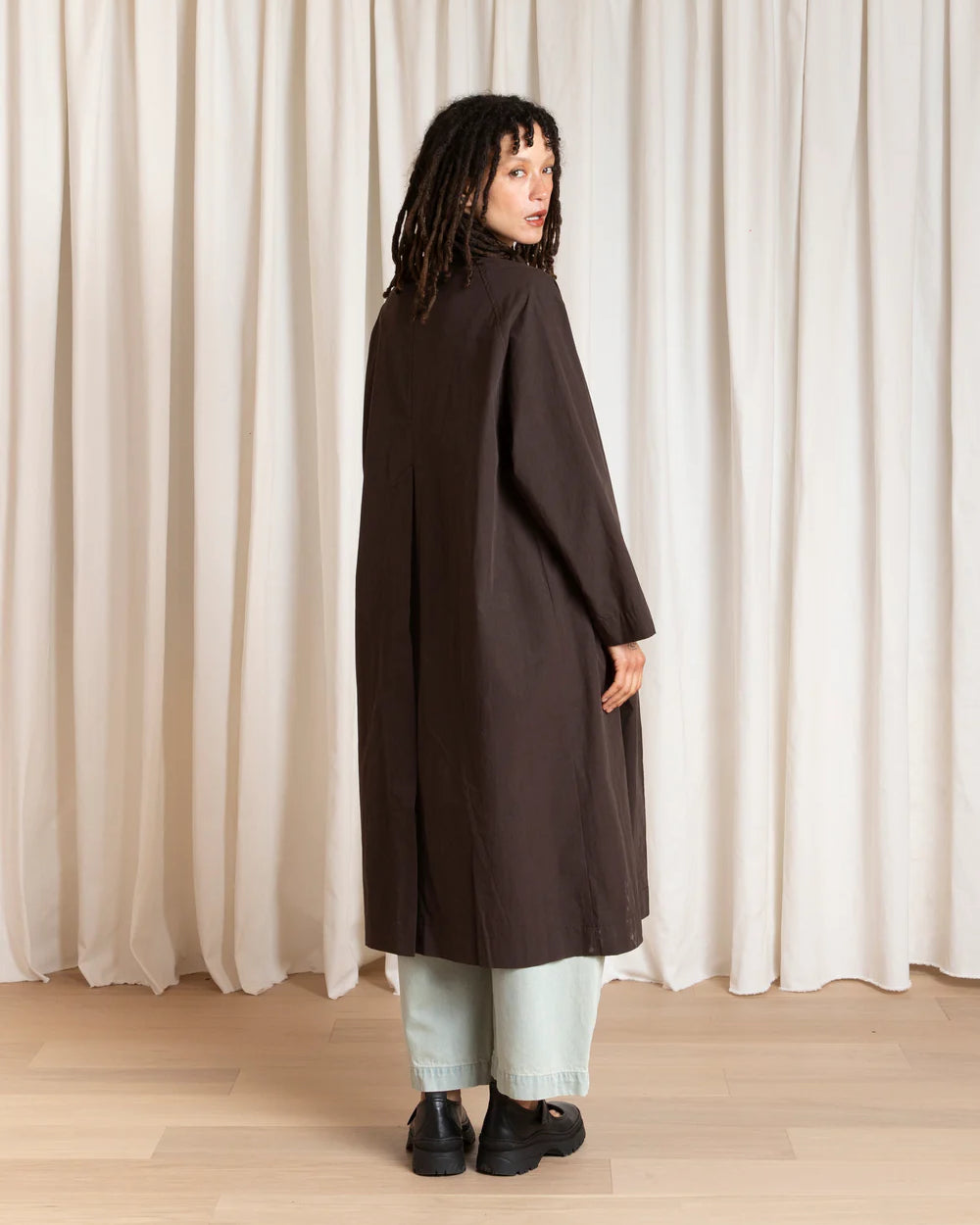 Ali Golden Spring New Trench Coat - Dark Brown Outerwear - Sloane Boutique