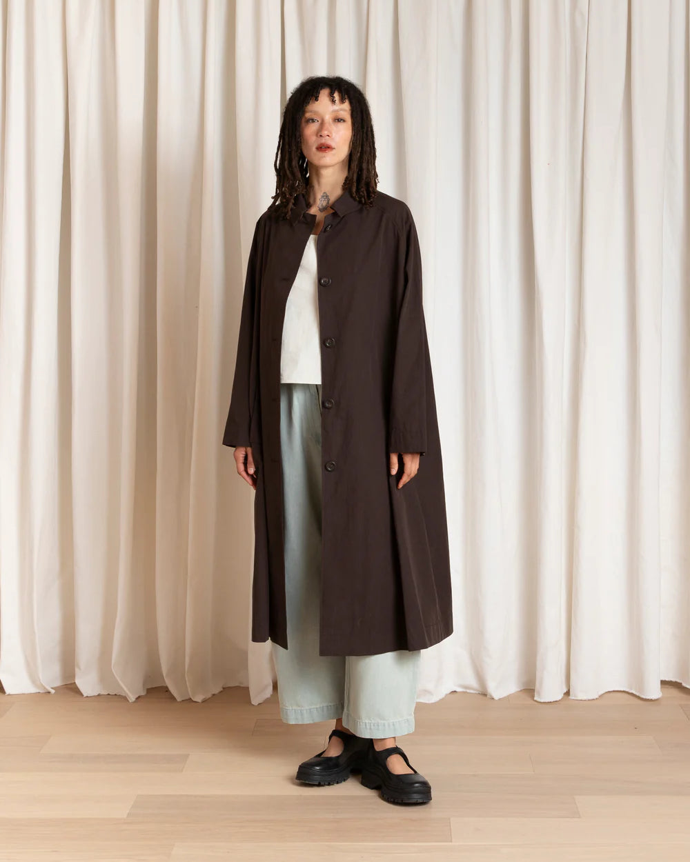 Ali Golden Spring New Trench Coat - Dark Brown Outerwear - Sloane Boutique