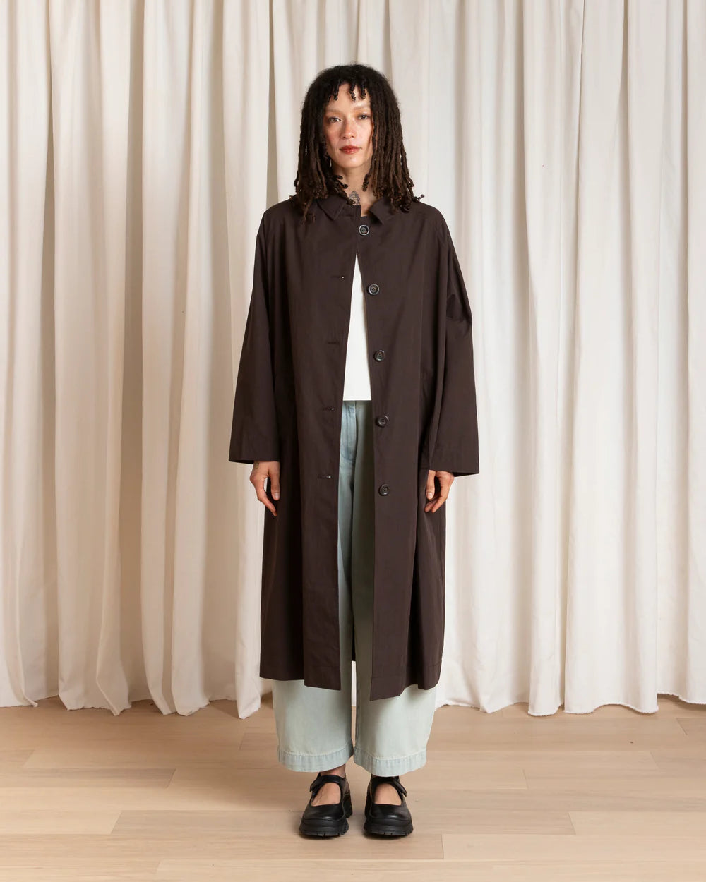 Ali Golden Spring New Trench Coat - Dark Brown Outerwear - Sloane Boutique