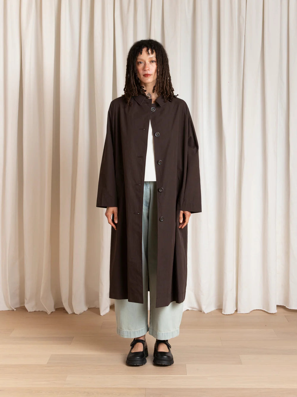 Ali Golden Spring New Trench Coat - Dark Brown Outerwear - Sloane Boutique