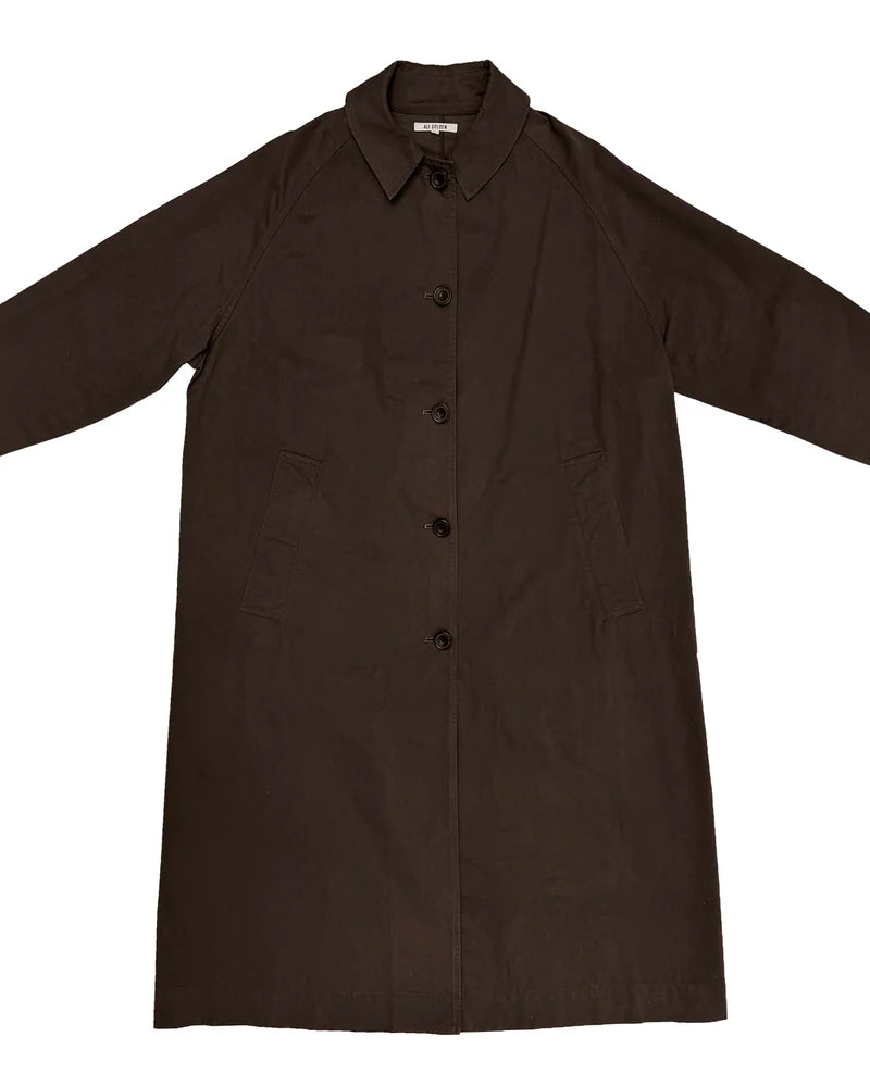 Ali Golden Spring New Trench Coat - Dark Brown Outerwear - Sloane Boutique