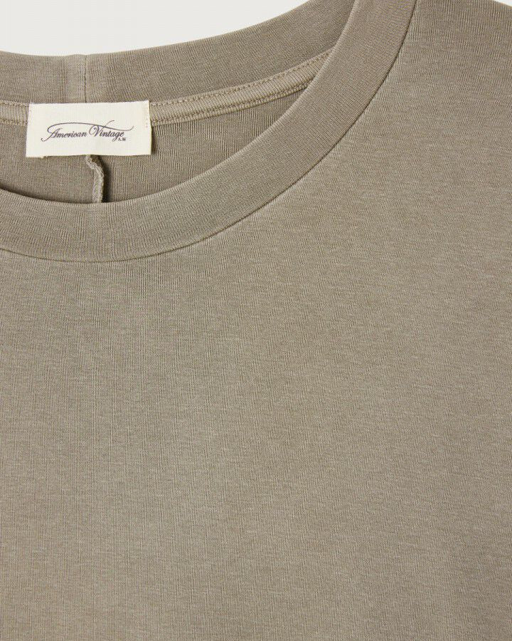 American Vintage Men's Biken T-Shirt - Khaki Vintage Men's Tops - Sloane Boutique