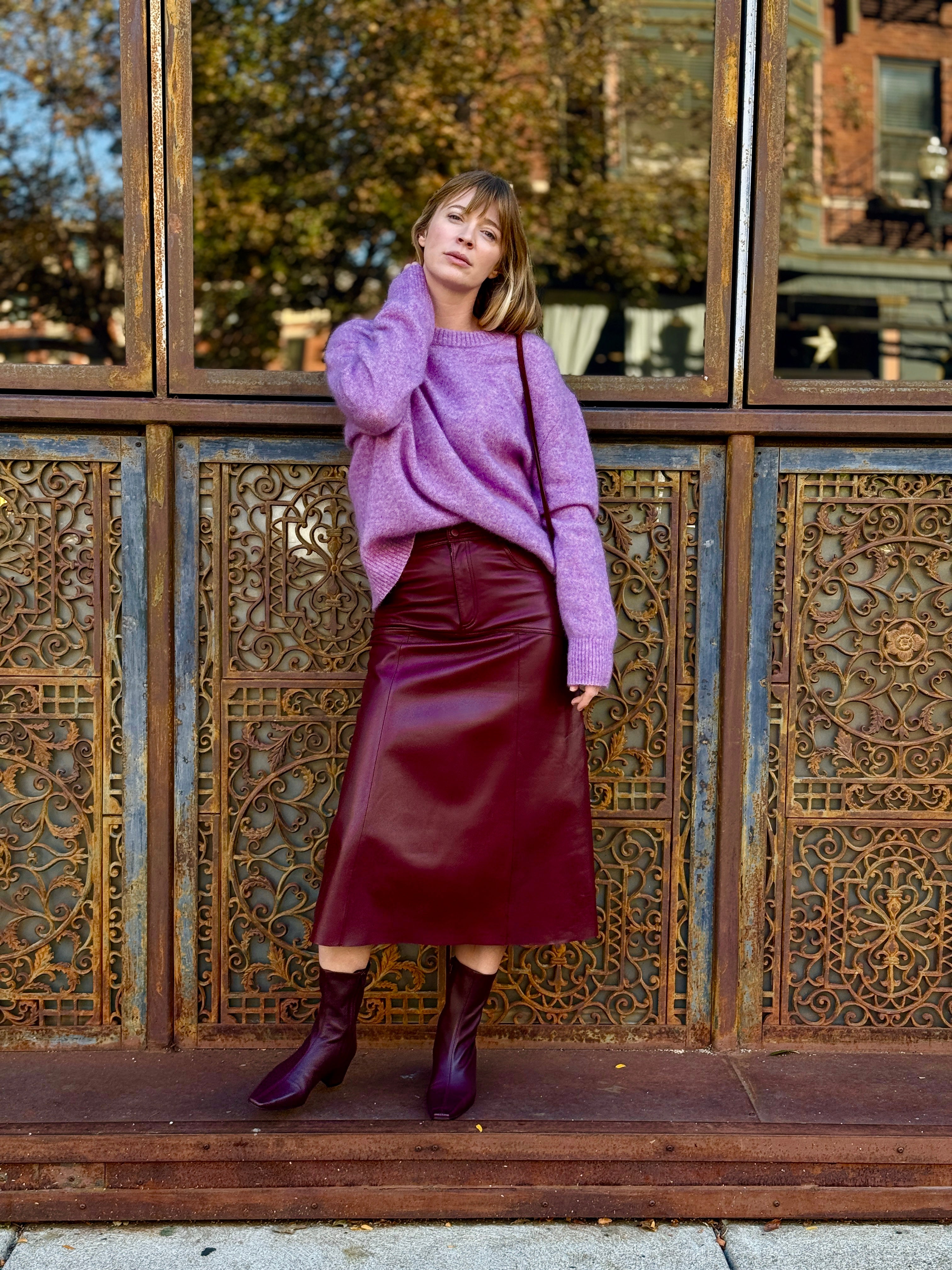 Bash Paris Assia Skirt - Bordeaux Women's Bottoms - Sloane Boutique