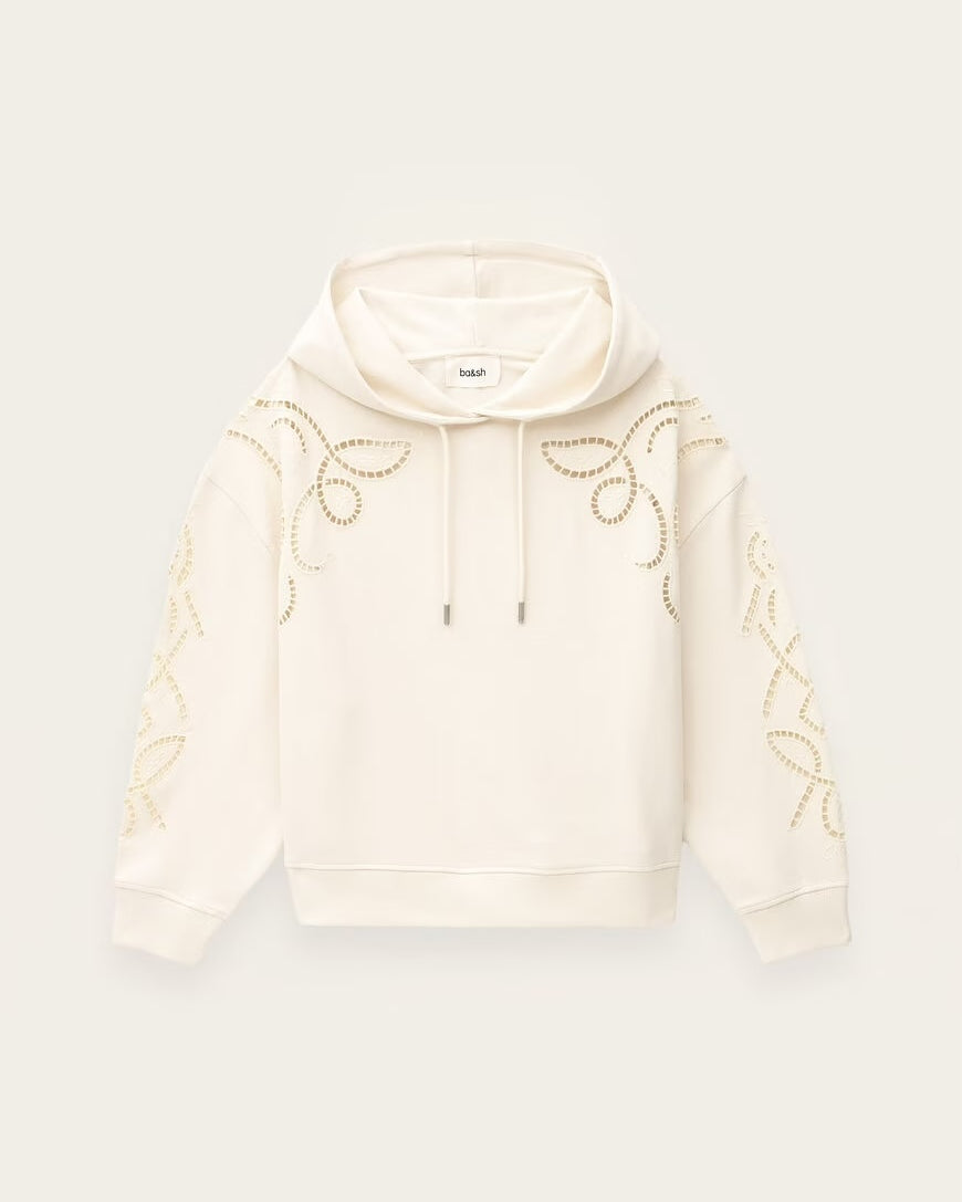 Bash Paris Beni Hoodie- Ecru Women's Tops - Sloane Boutique