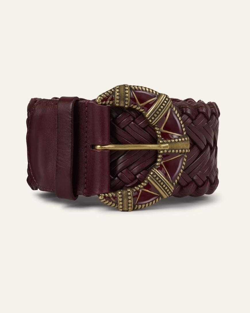 Bash Paris Byron Belt - Bordeaux Accessories - Sloane Boutique