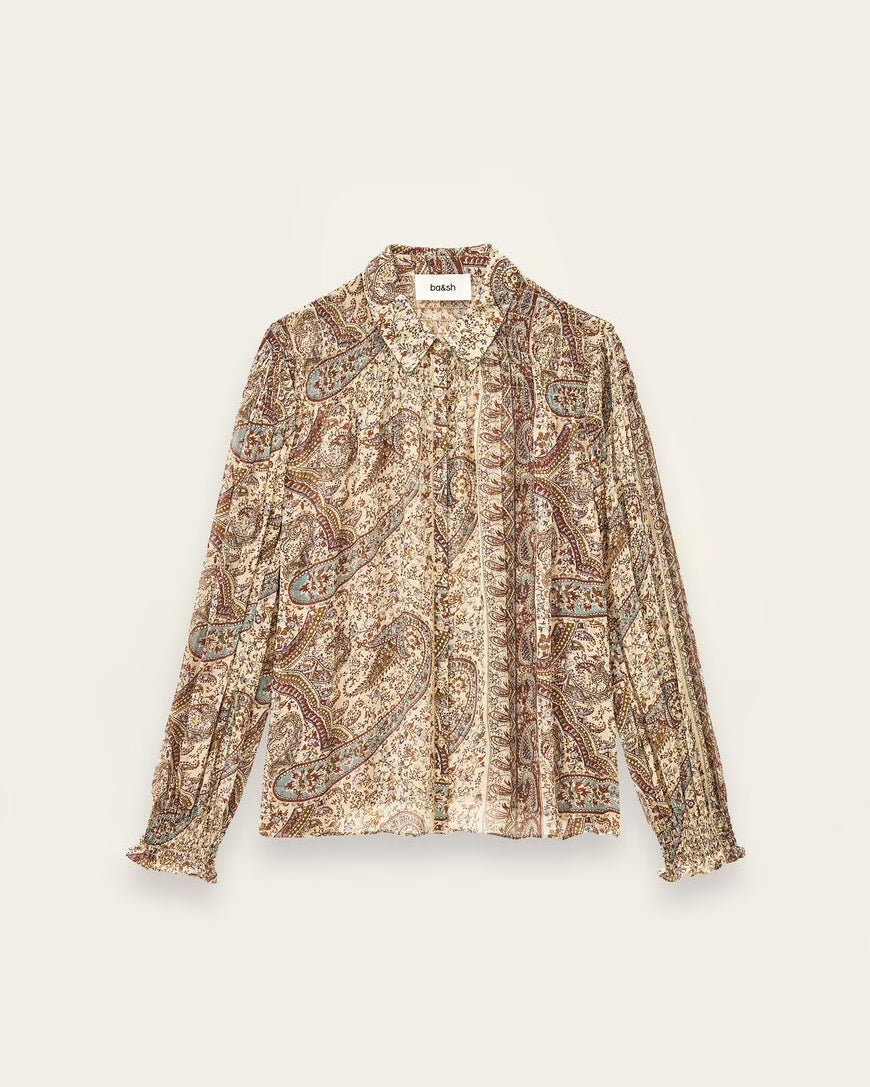 Bash Paris Cleo Blouse - Blue Women's Tops - Sloane Boutique