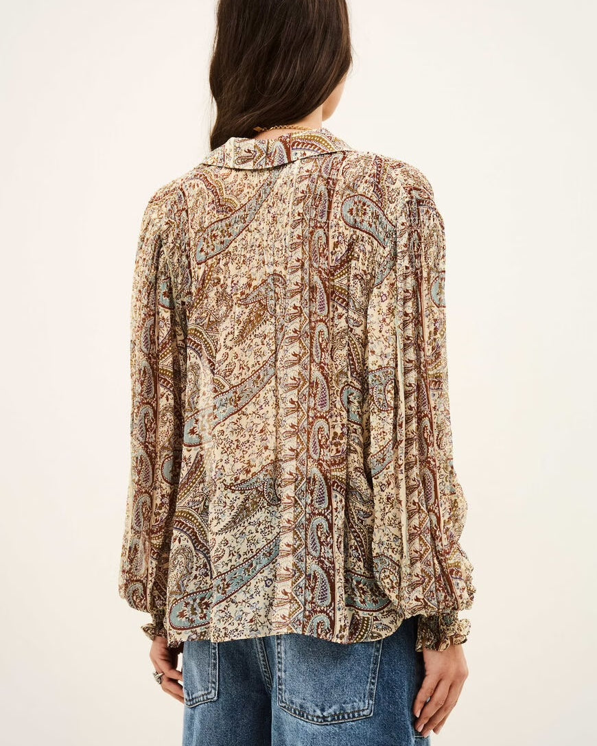 Bash Paris Cleo Blouse - Blue Women's Tops - Sloane Boutique