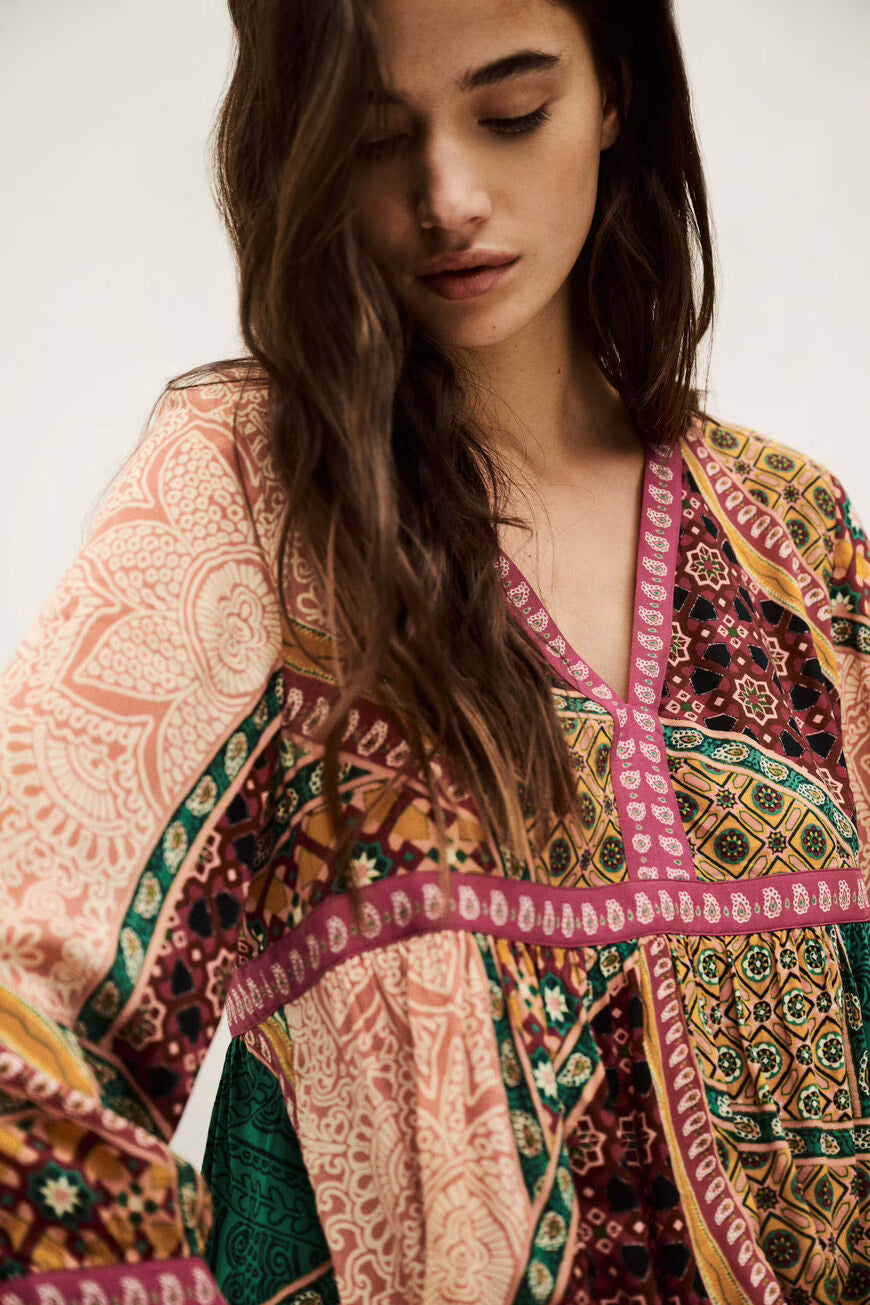 Bash Paris Fingston Dress - Multicolor Print Dresses - Sloane Boutique