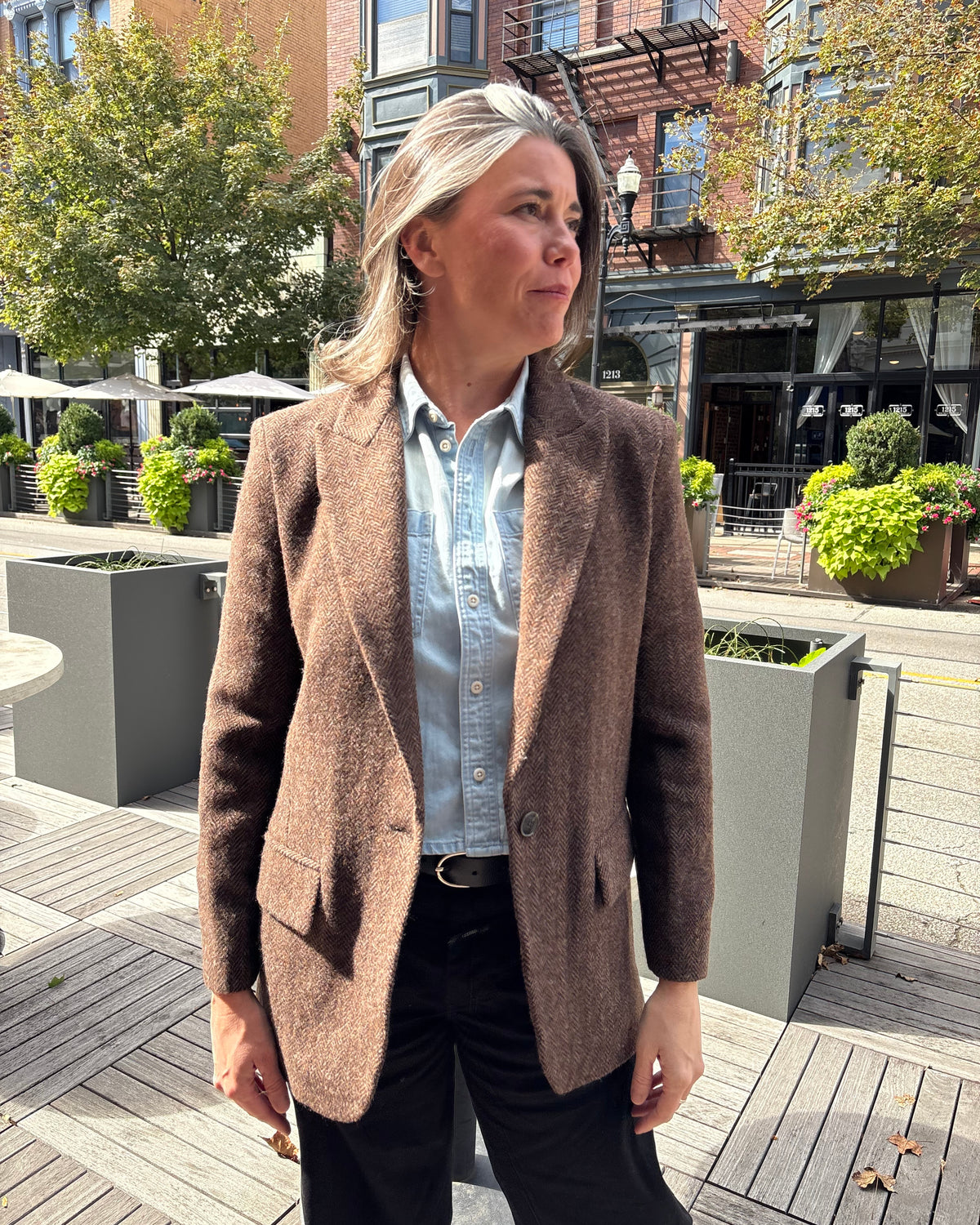 Bash Paris Kast Blazer - Brown Outerwear - Sloane Boutique