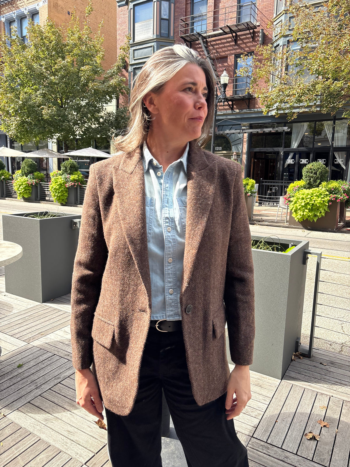 Bash Paris Kast Blazer - Brown Outerwear - Sloane Boutique