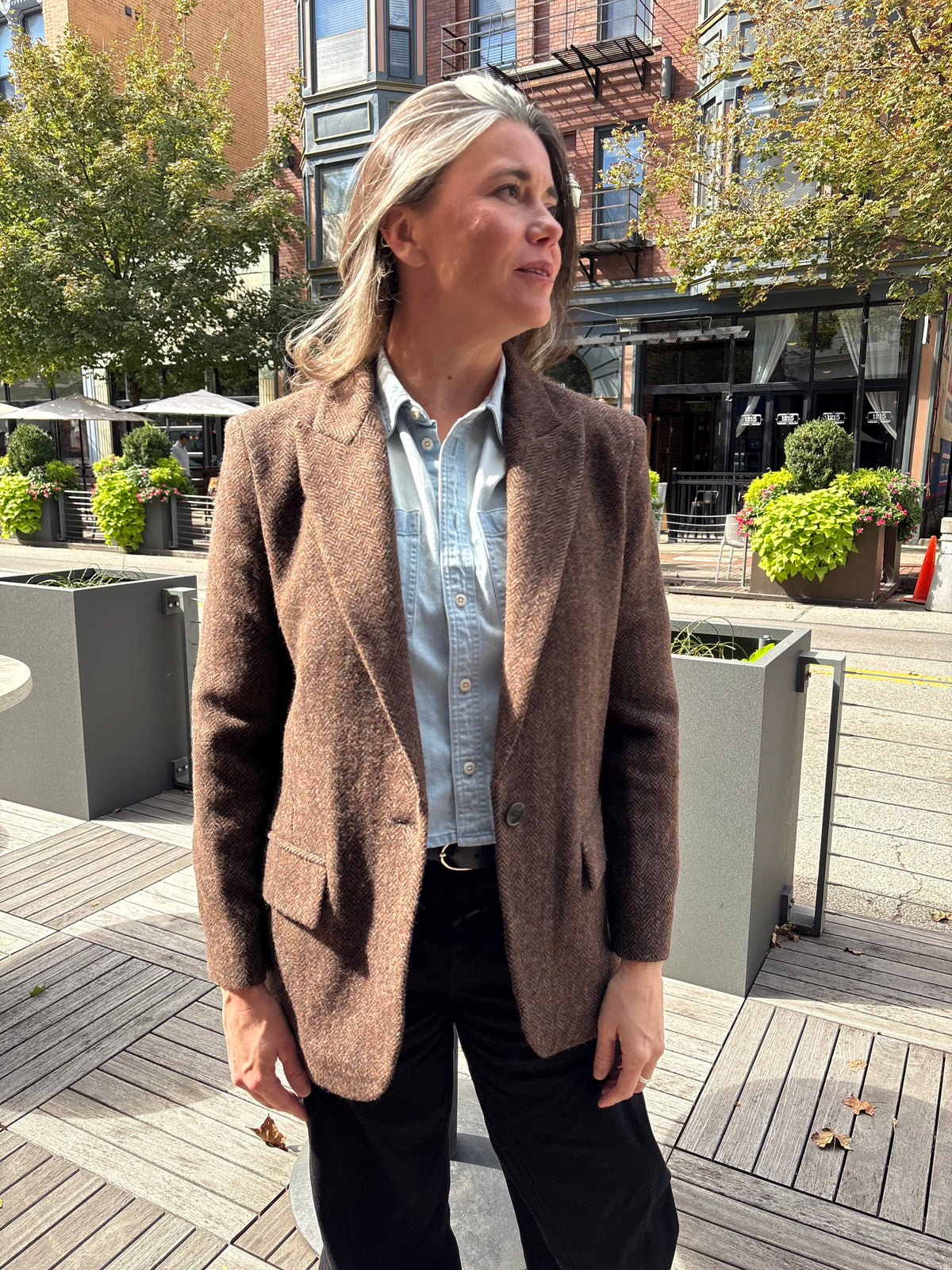 Bash Paris Kast Blazer - Brown Outerwear - Sloane Boutique