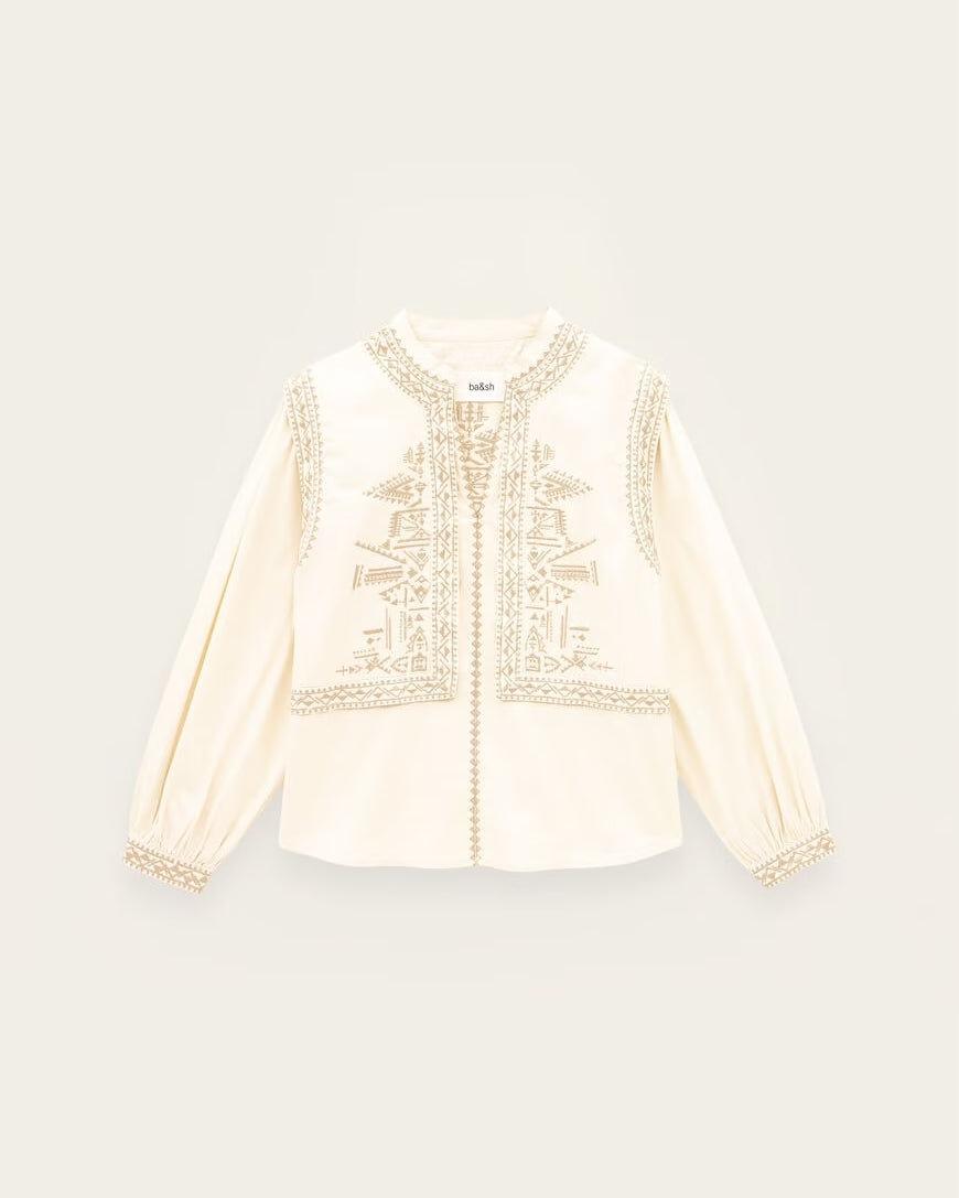 Bash Paris Laura Blouse - Ecru Women's Tops - Sloane Boutique